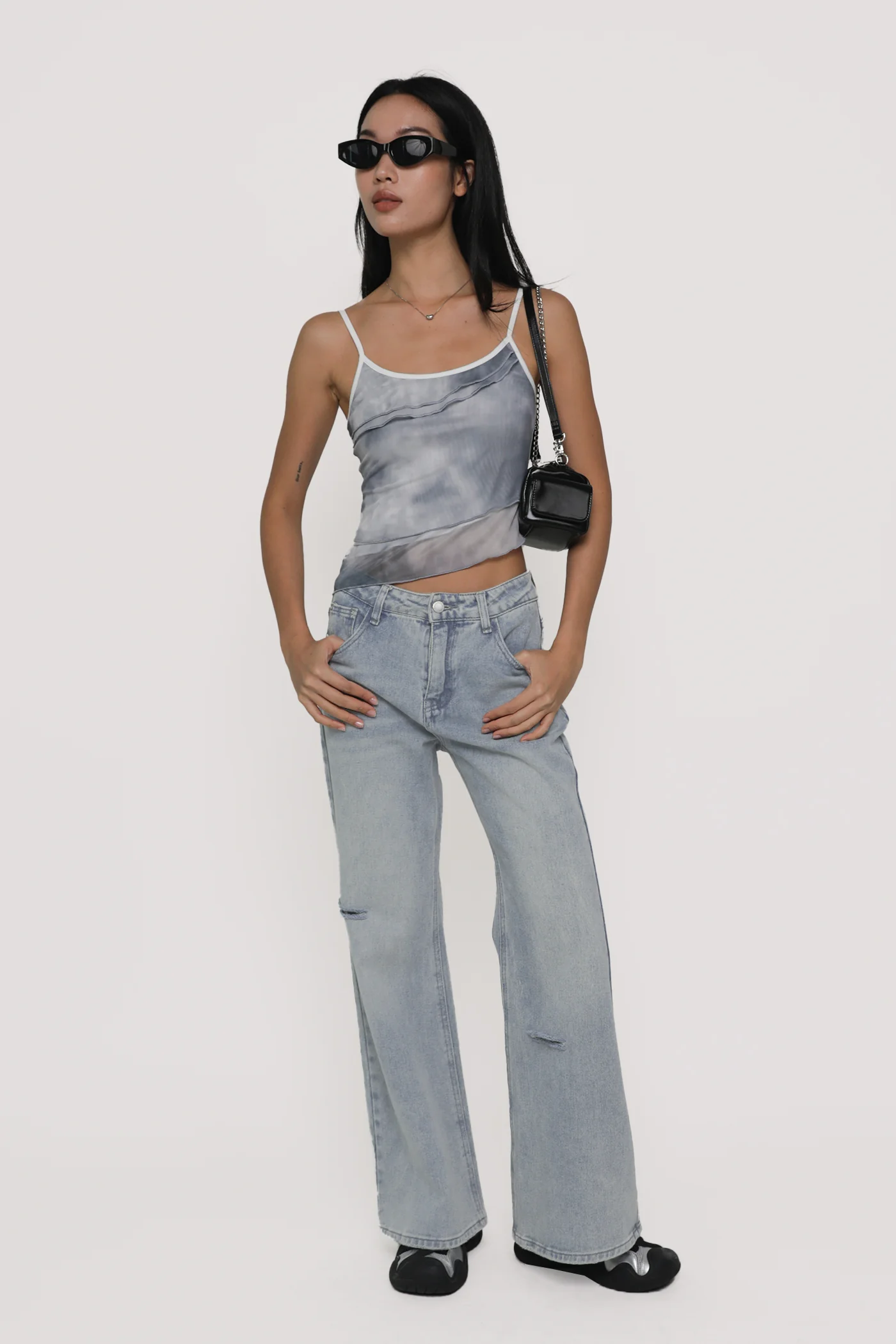 Aubrey Mesh Ruffles Top - Image 20