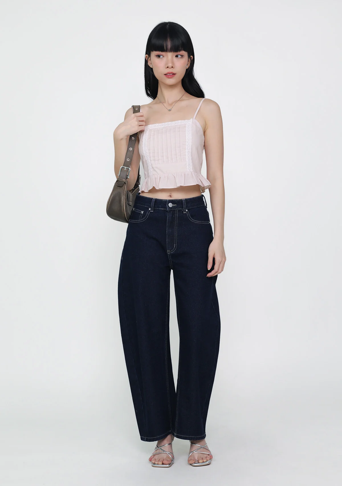 Audrey Lace Trim Panelled Top - Image 2