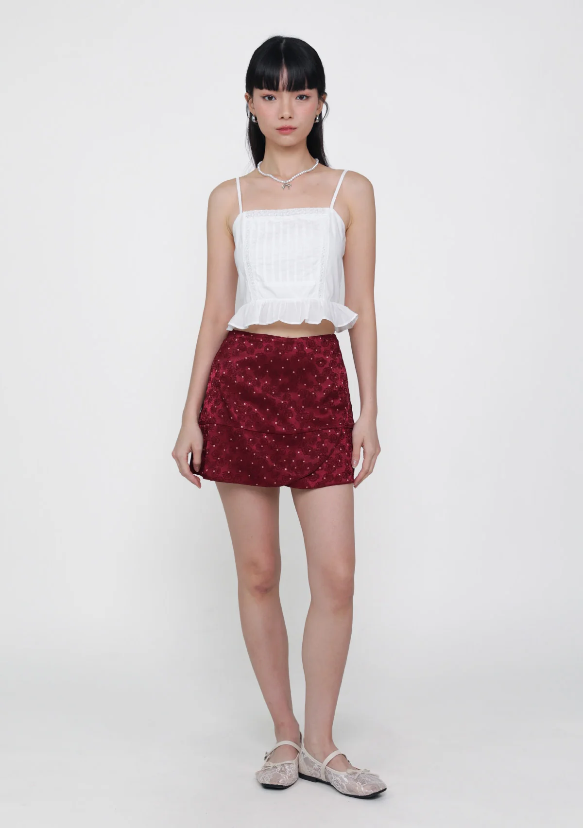 Audrey Lace Trim Panelled Top - Image 3