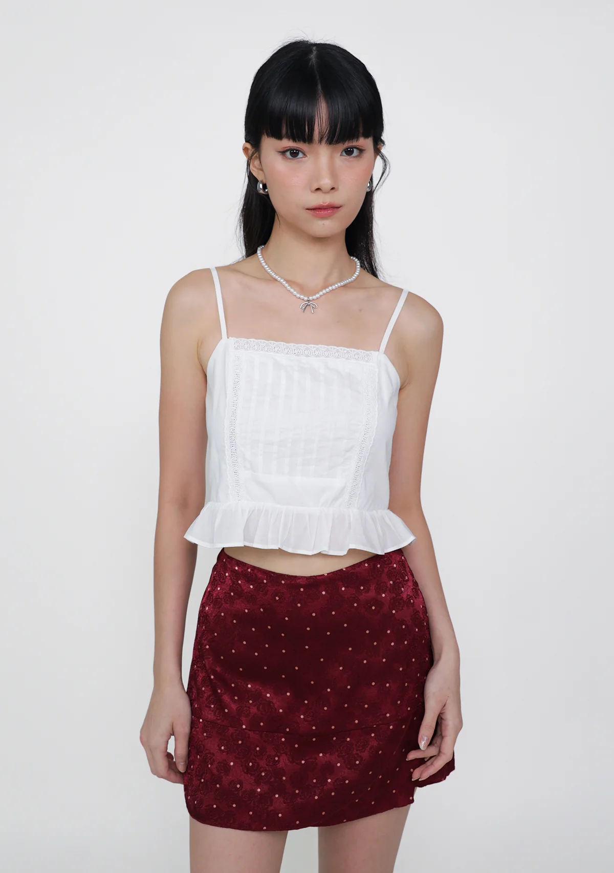 Audrey Lace Trim Panelled Top - Image 4