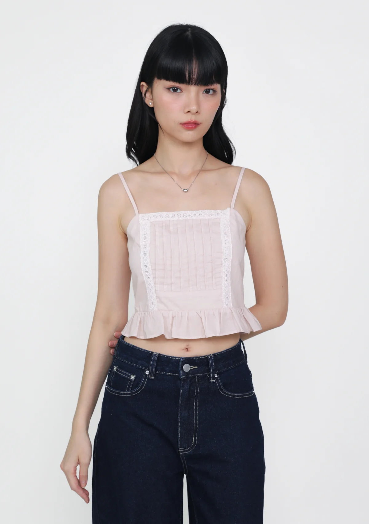 Audrey Lace Trim Panelled Top - Image 7