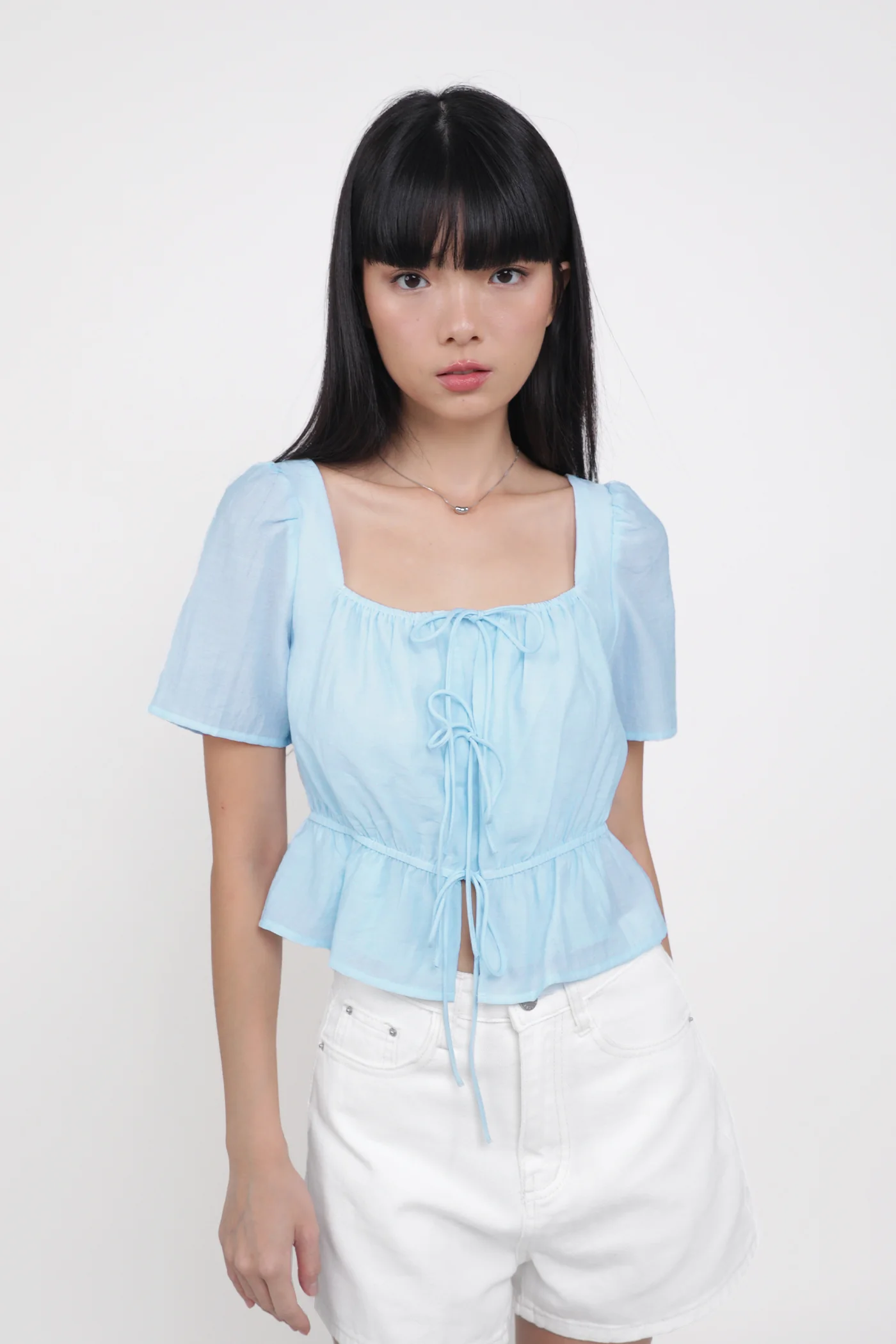 Avalynn Tie Front Sleeve Top - Image 17
