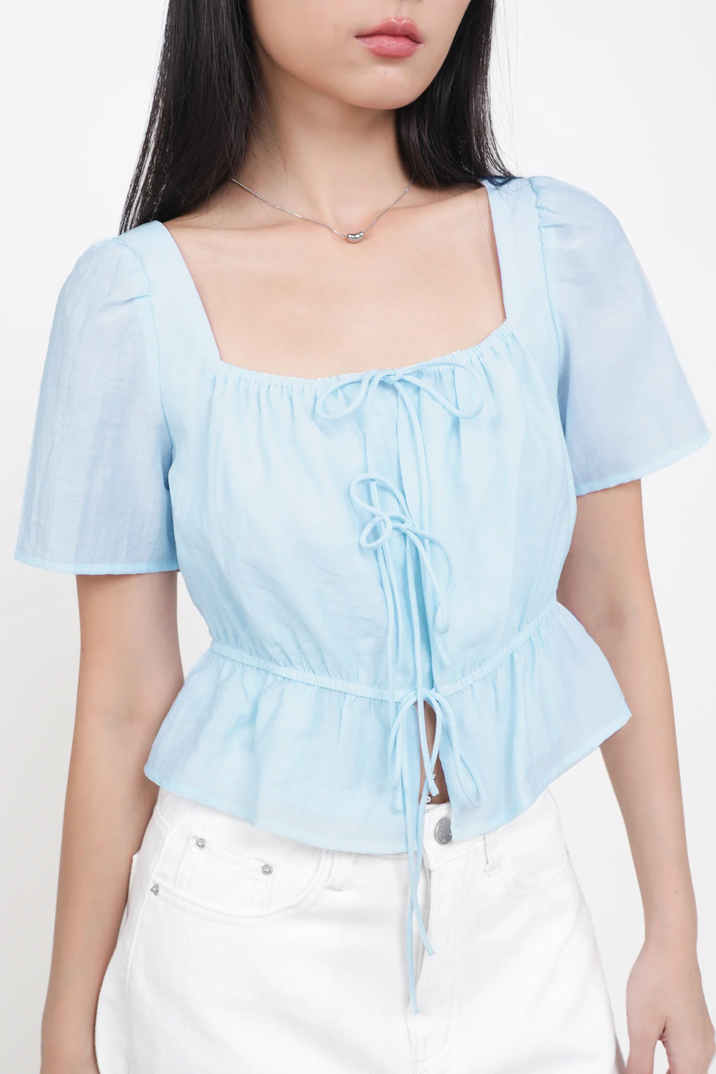 Avalynn Tie Front Sleeve Top - Image 18