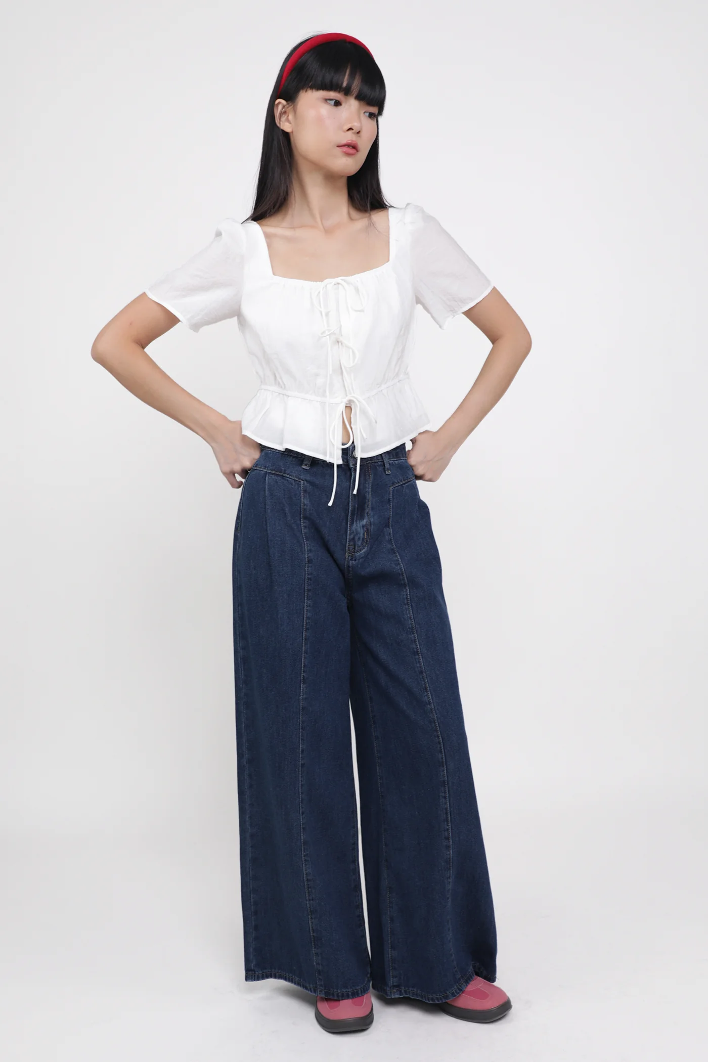Avalynn Tie Front Sleeve Top - Image 6