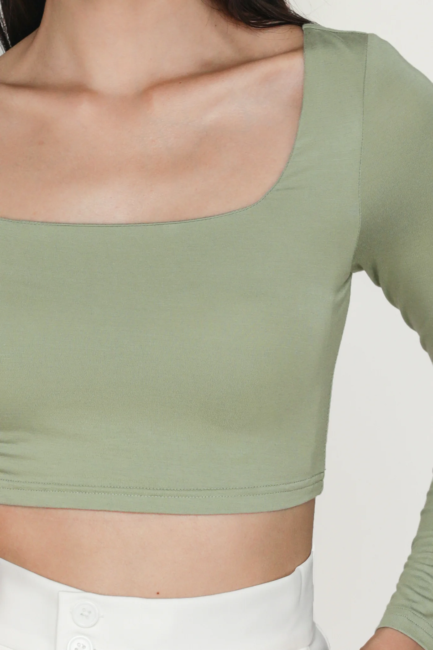 Avril Long Sleeve Padded Top - Image 10
