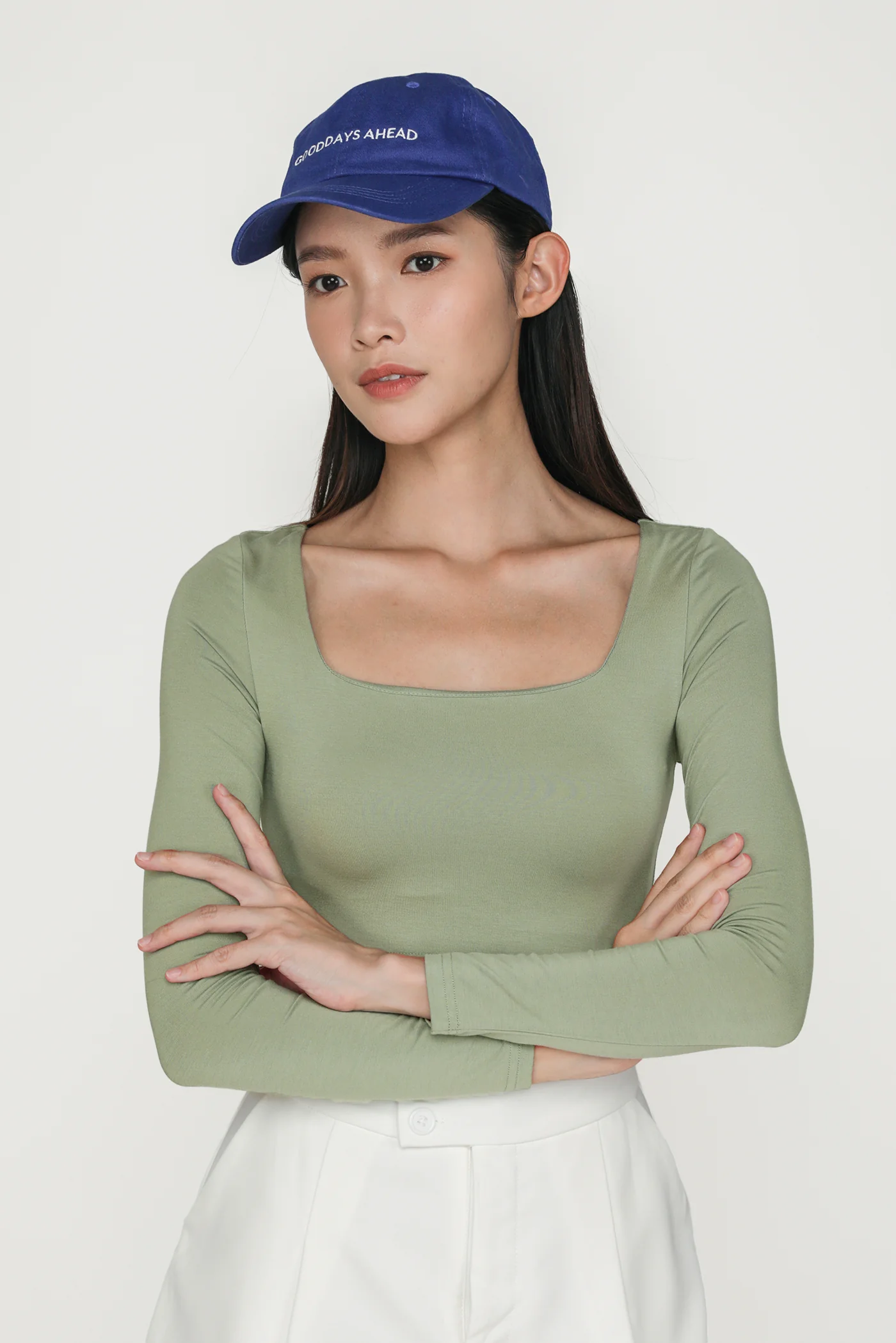 Avril Long Sleeve Padded Top - Image 11