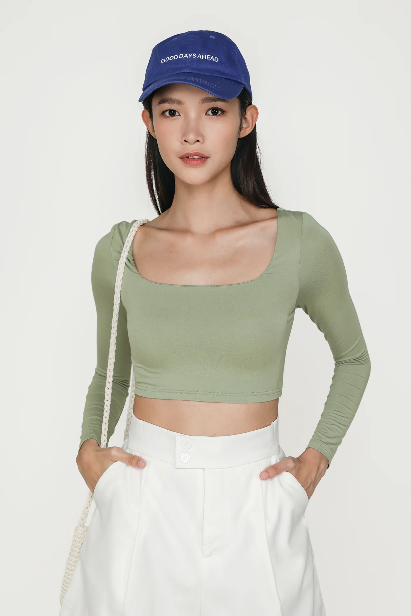 Avril Long Sleeve Padded Top - Image 12