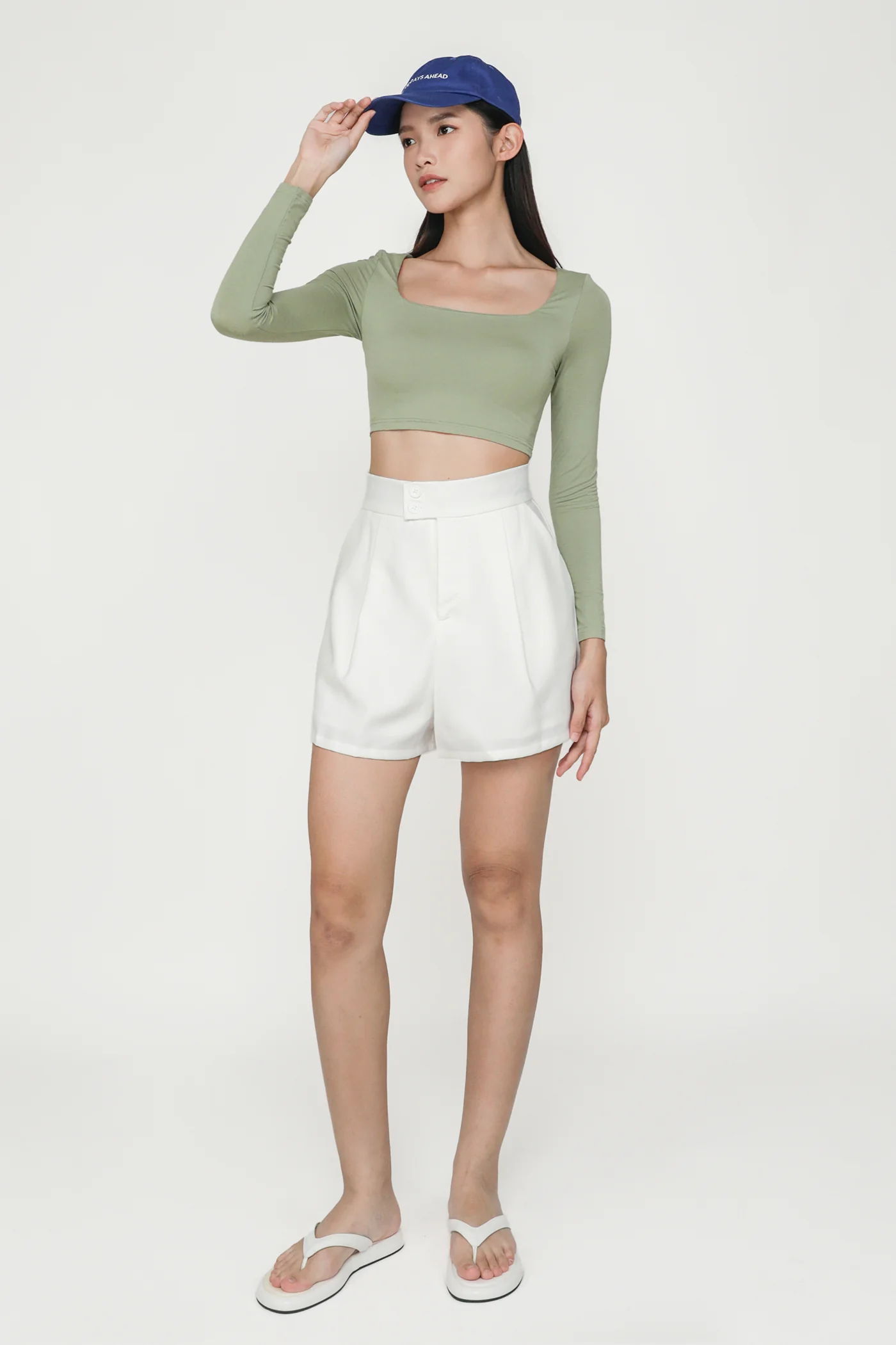 Avril Long Sleeve Padded Top - Image 13