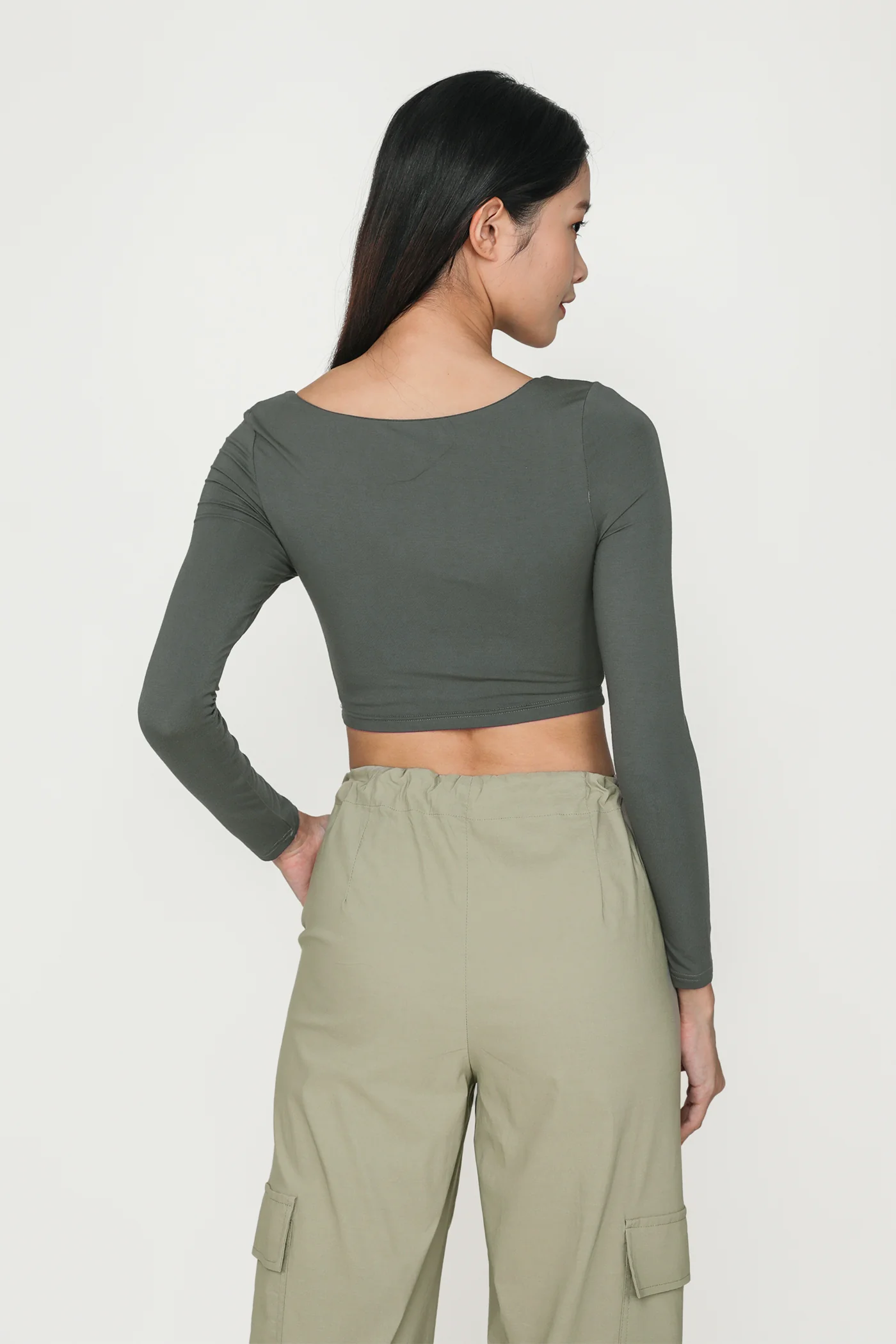 Avril Long Sleeve Padded Top - Image 21
