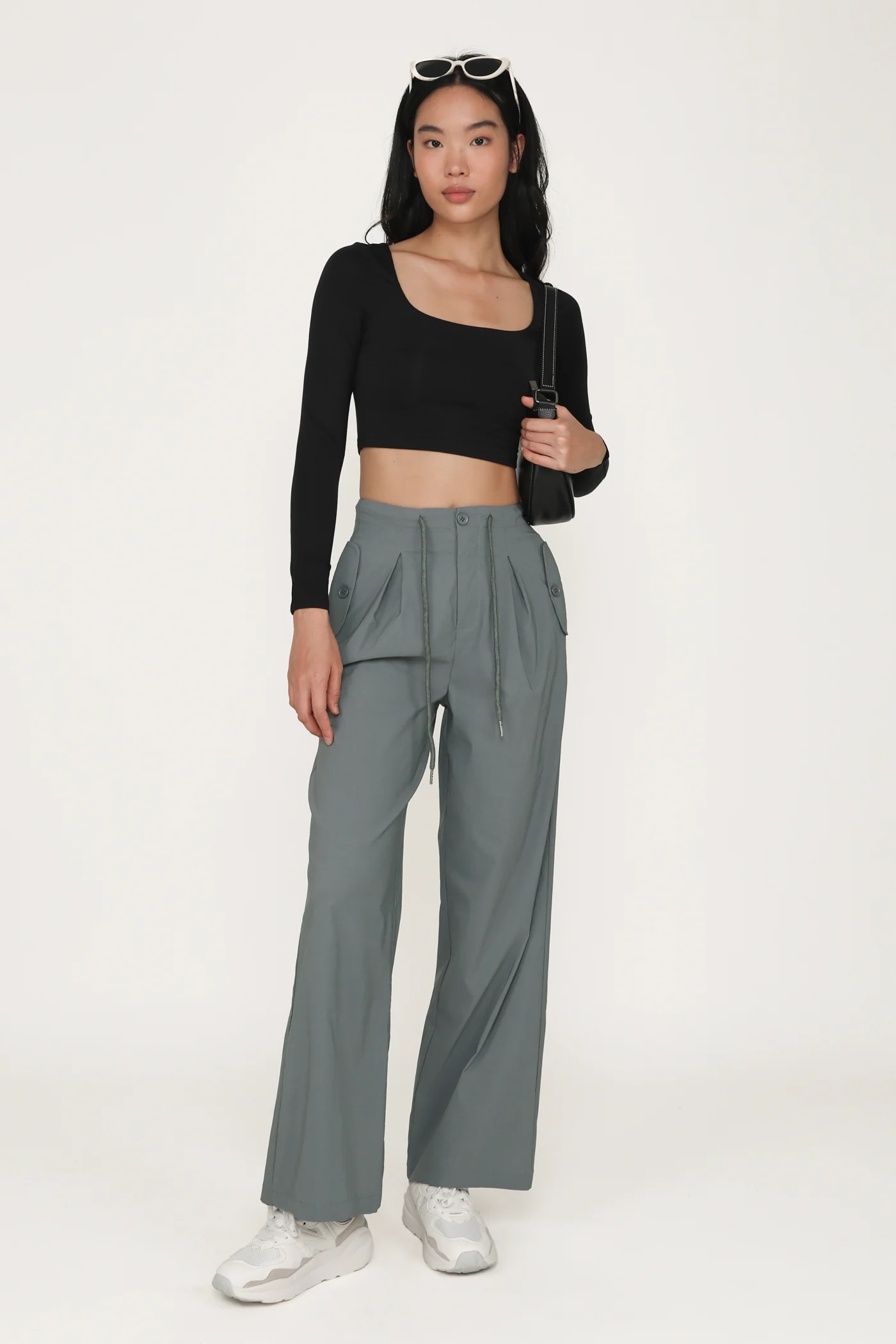 Avril Long Sleeve Padded Top - Image 22