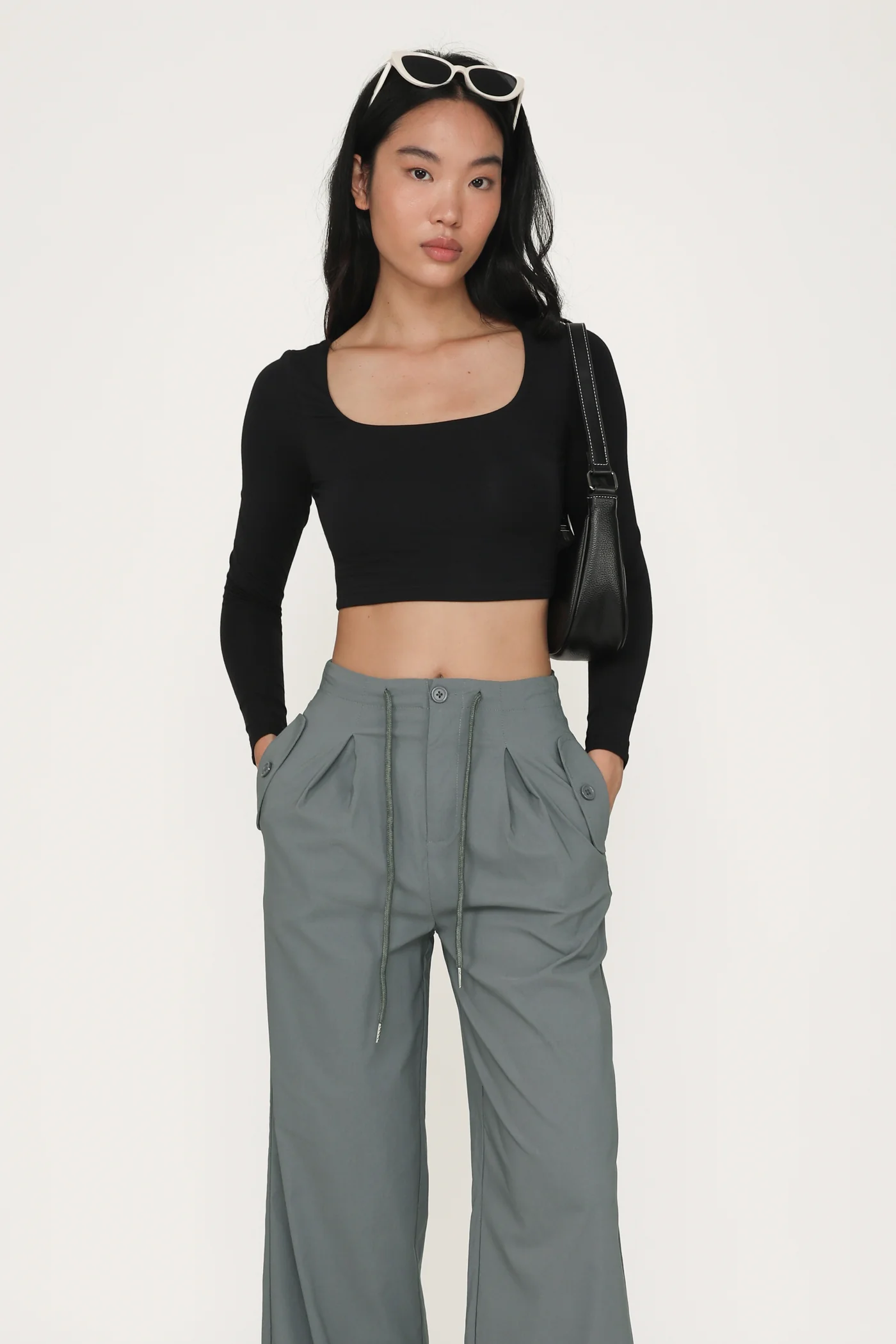 Avril Long Sleeve Padded Top - Image 23
