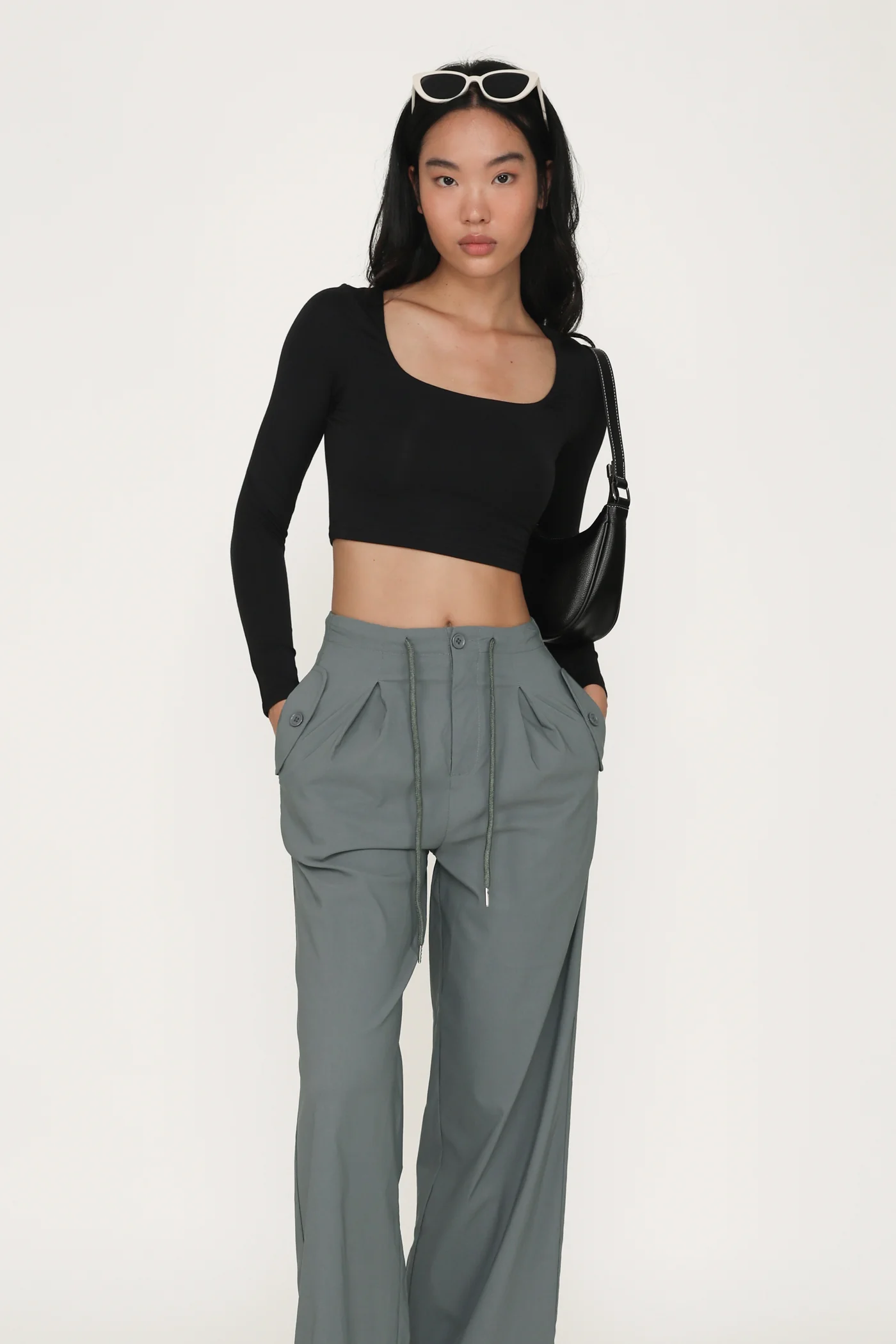 Avril Long Sleeve Padded Top - Image 24