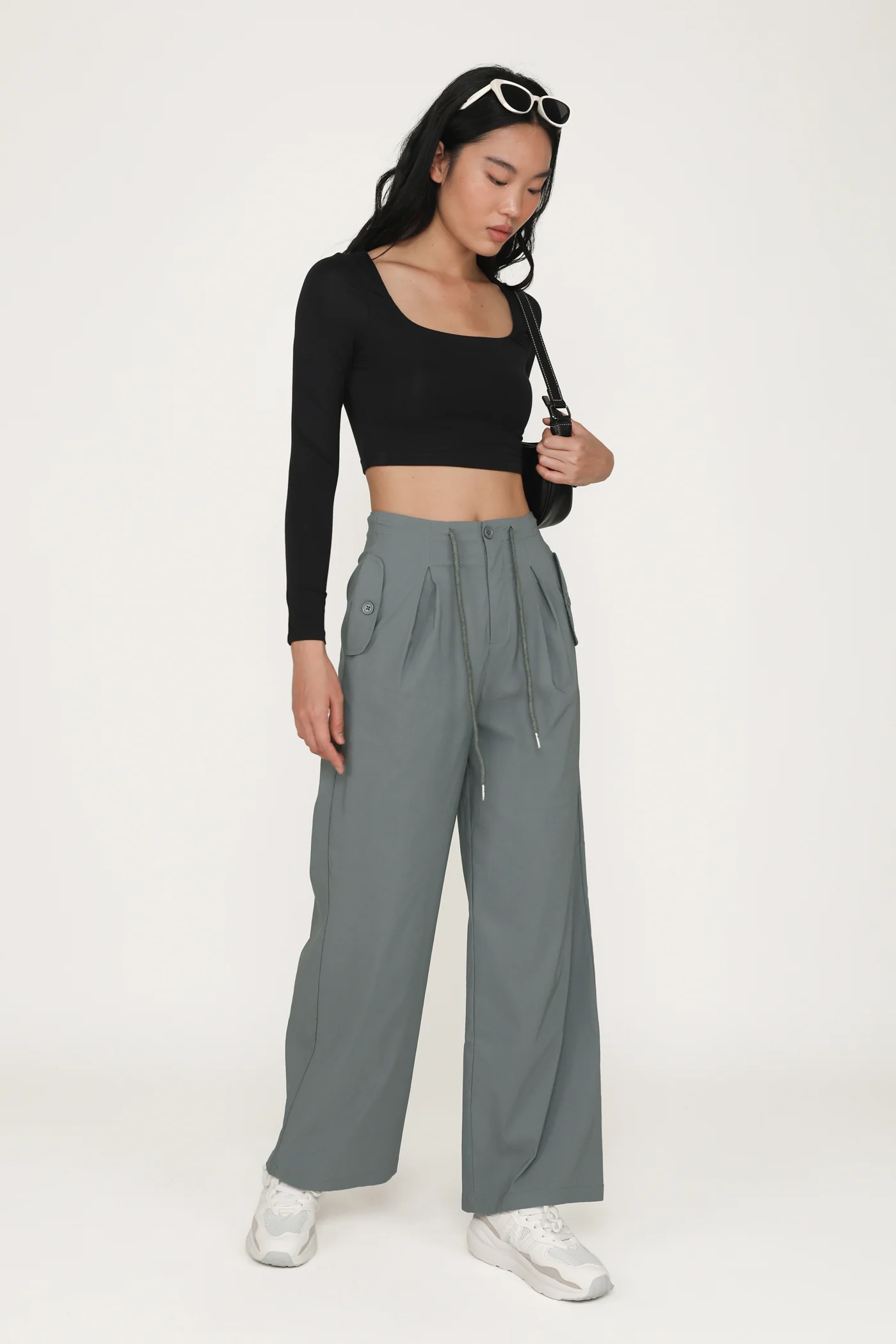 Avril Long Sleeve Padded Top - Image 26