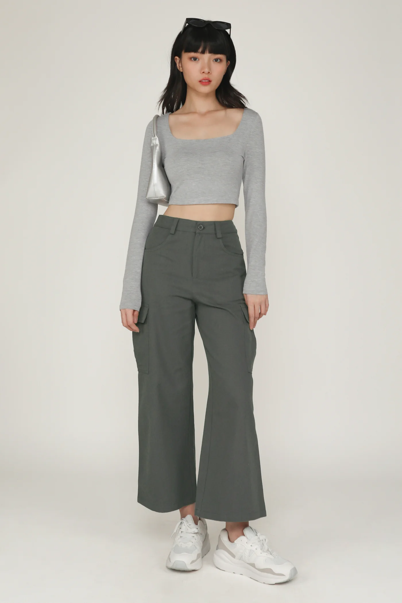 Avril Long Sleeve Padded Top - Image 29