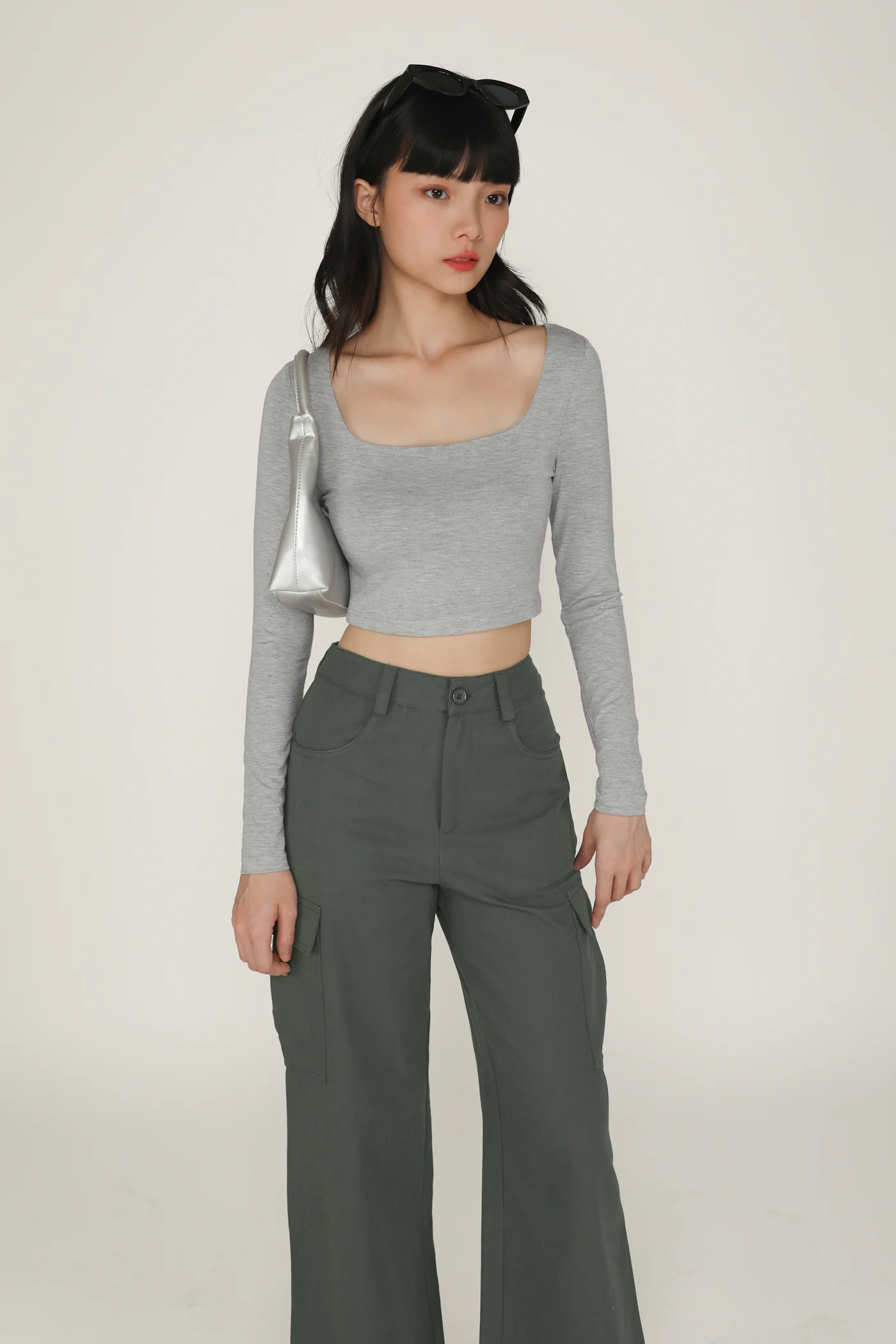 Avril Long Sleeve Padded Top - Image 30
