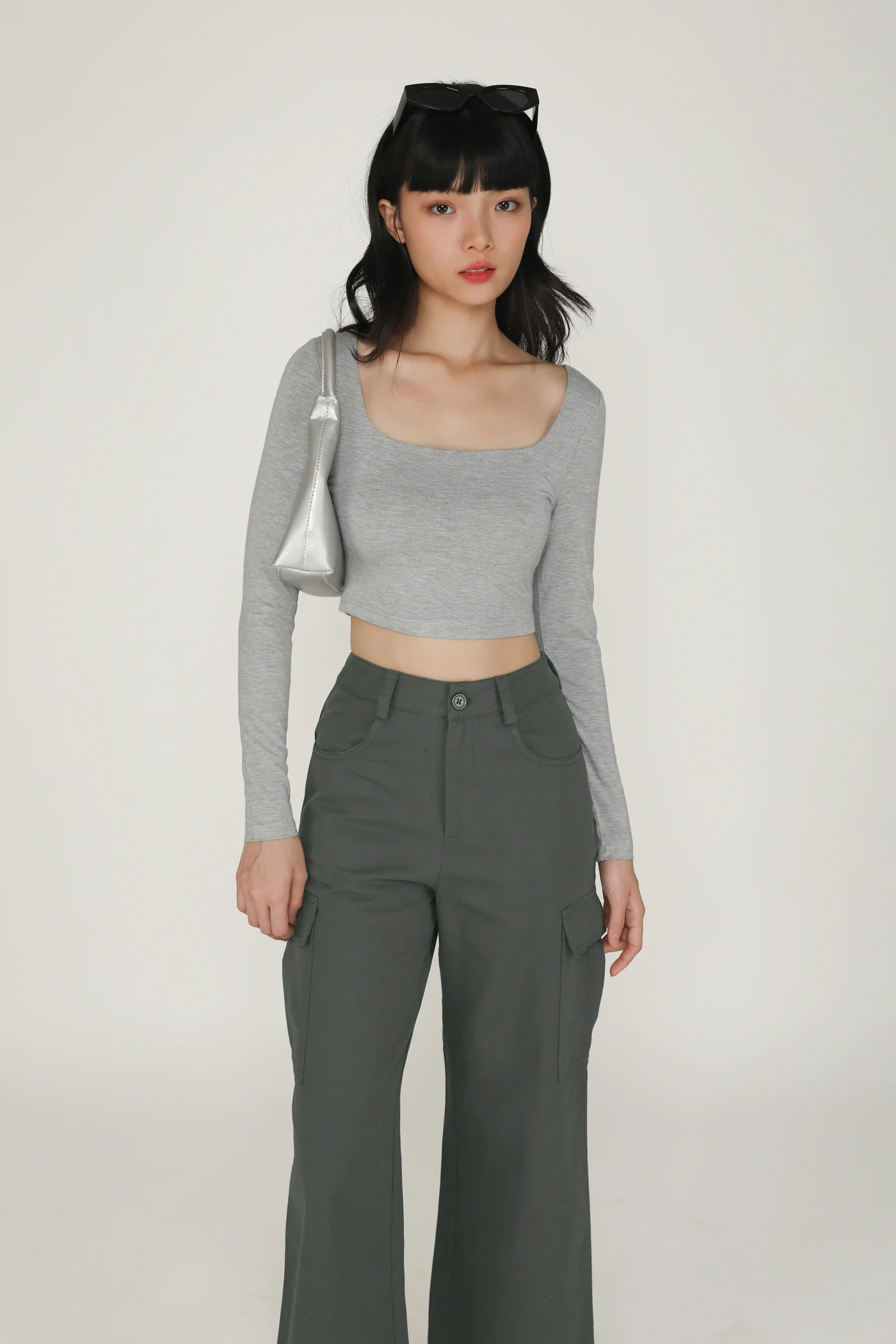 Avril Long Sleeve Padded Top - Image 32
