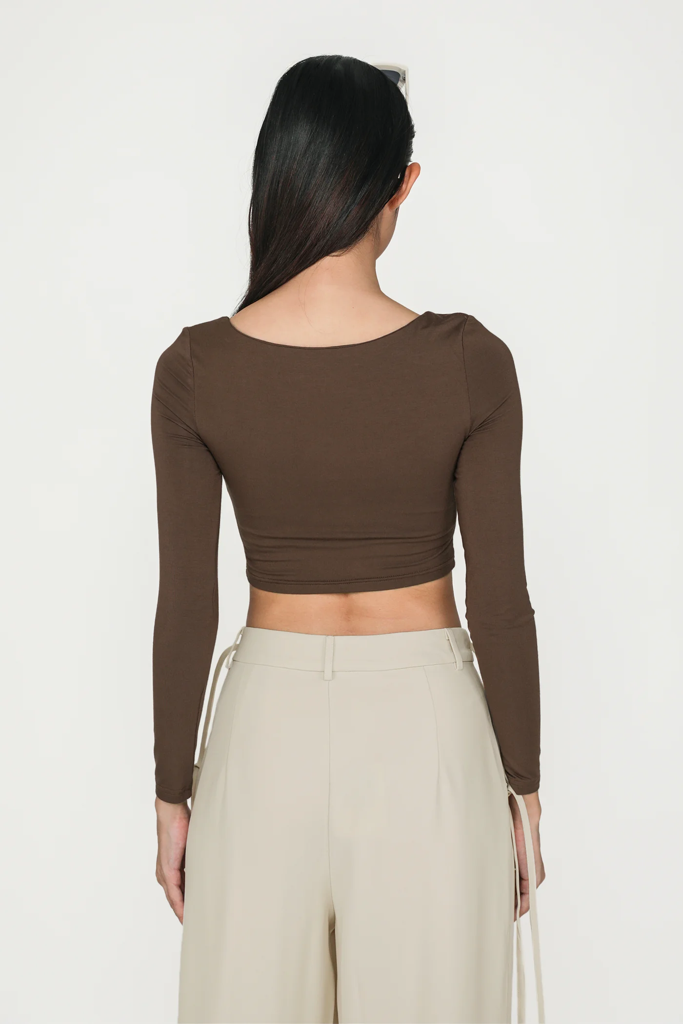 Avril Long Sleeve Padded Top - Image 7