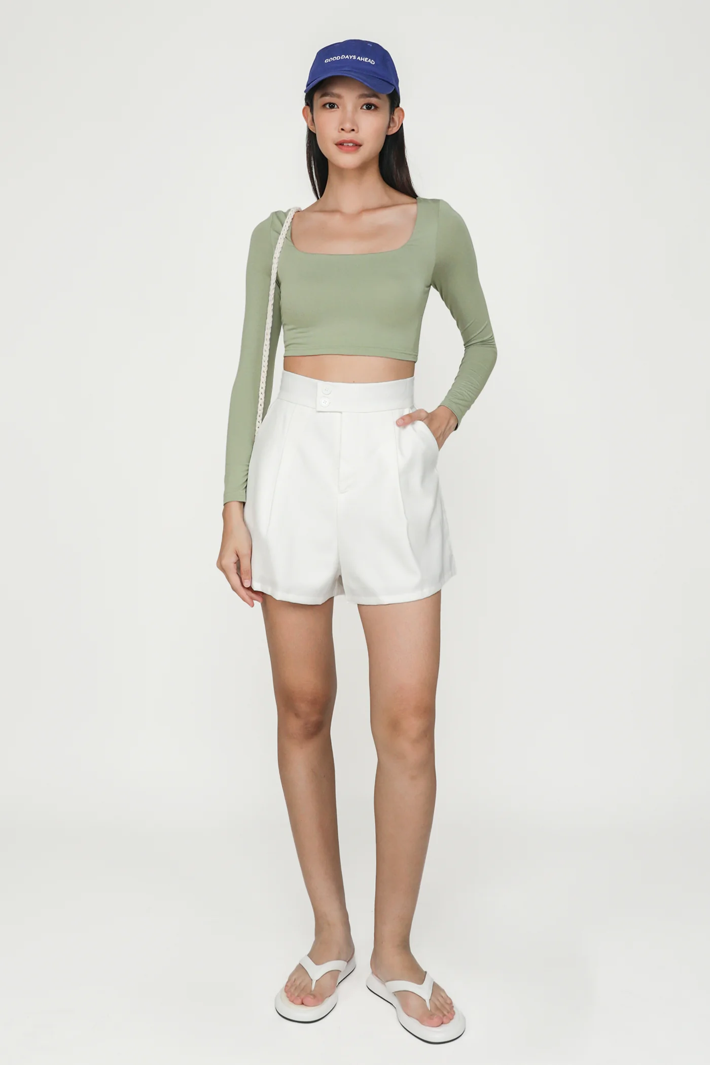 Avril Long Sleeve Padded Top - Image 8