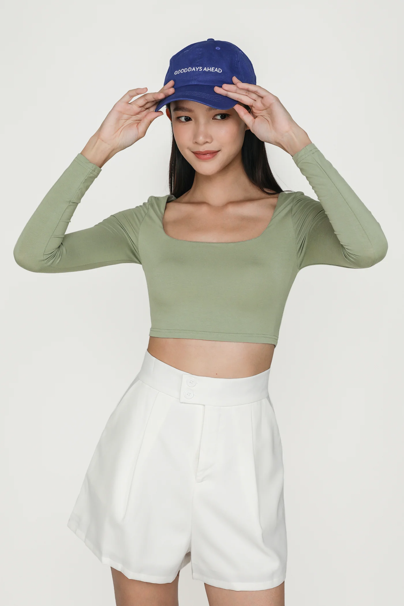 Avril Long Sleeve Padded Top - Image 9