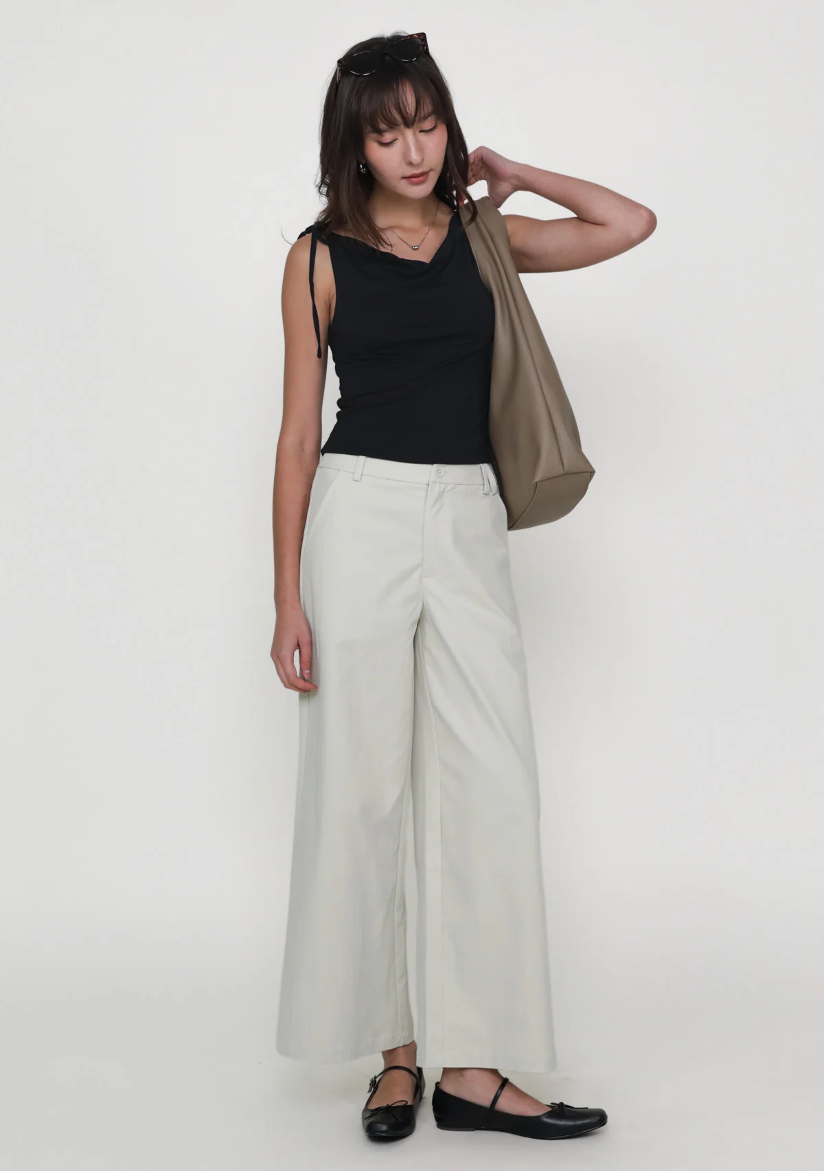 Reid Basic Wide Leg Pants - Image 3