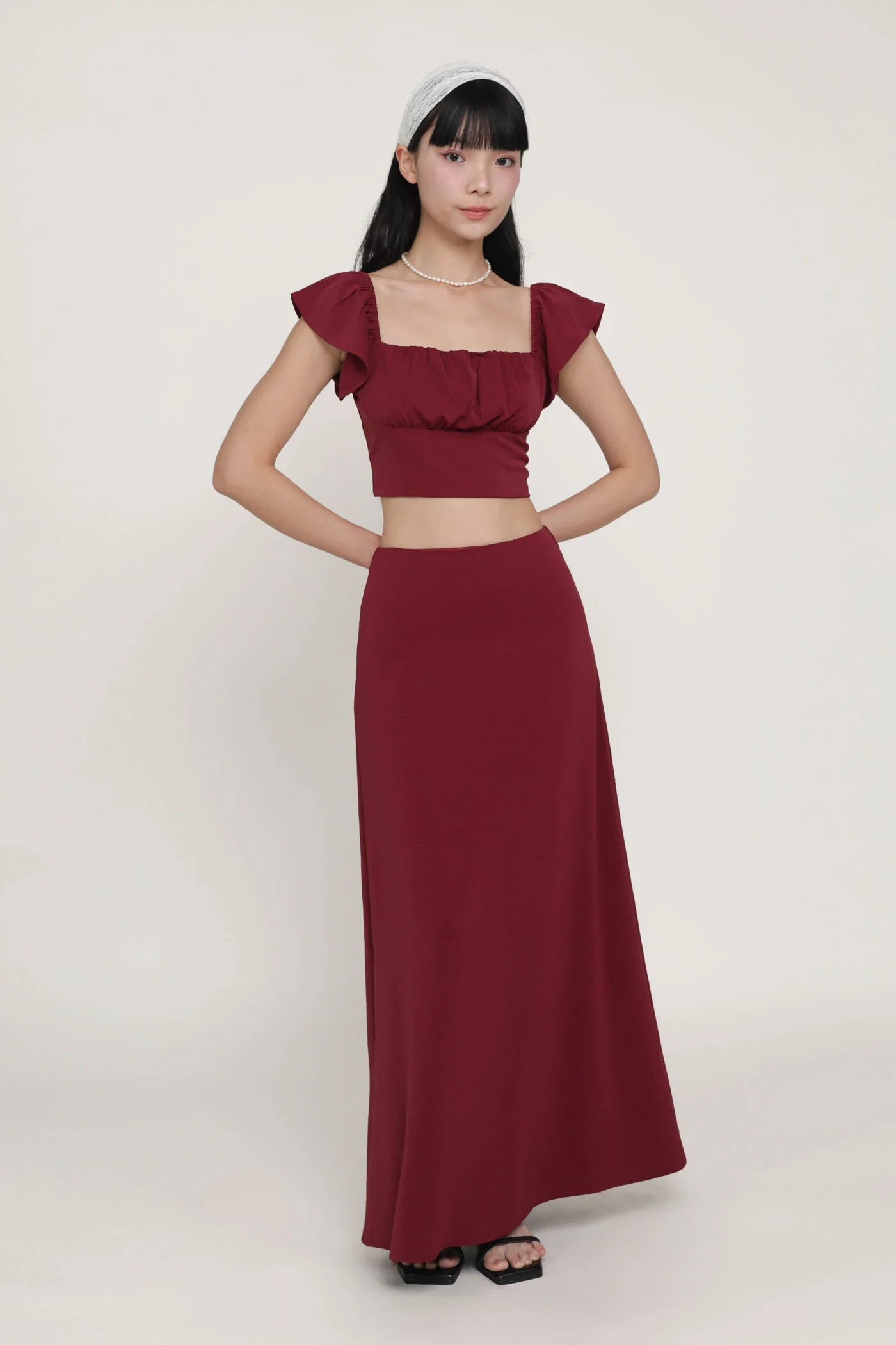 Beatrice Textured Maxi Skirt - Image 19