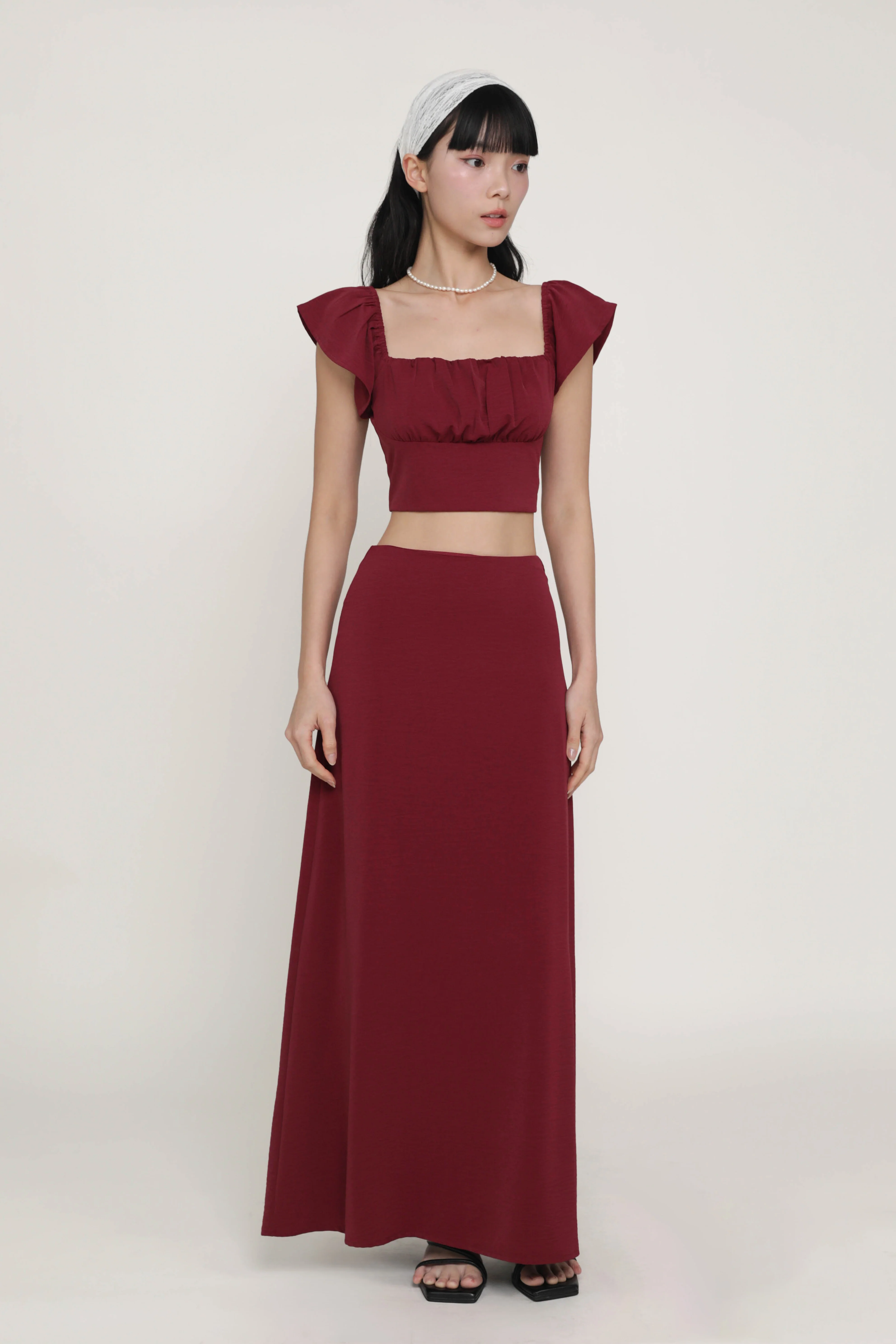 Beatrice Textured Maxi Skirt - Image 5