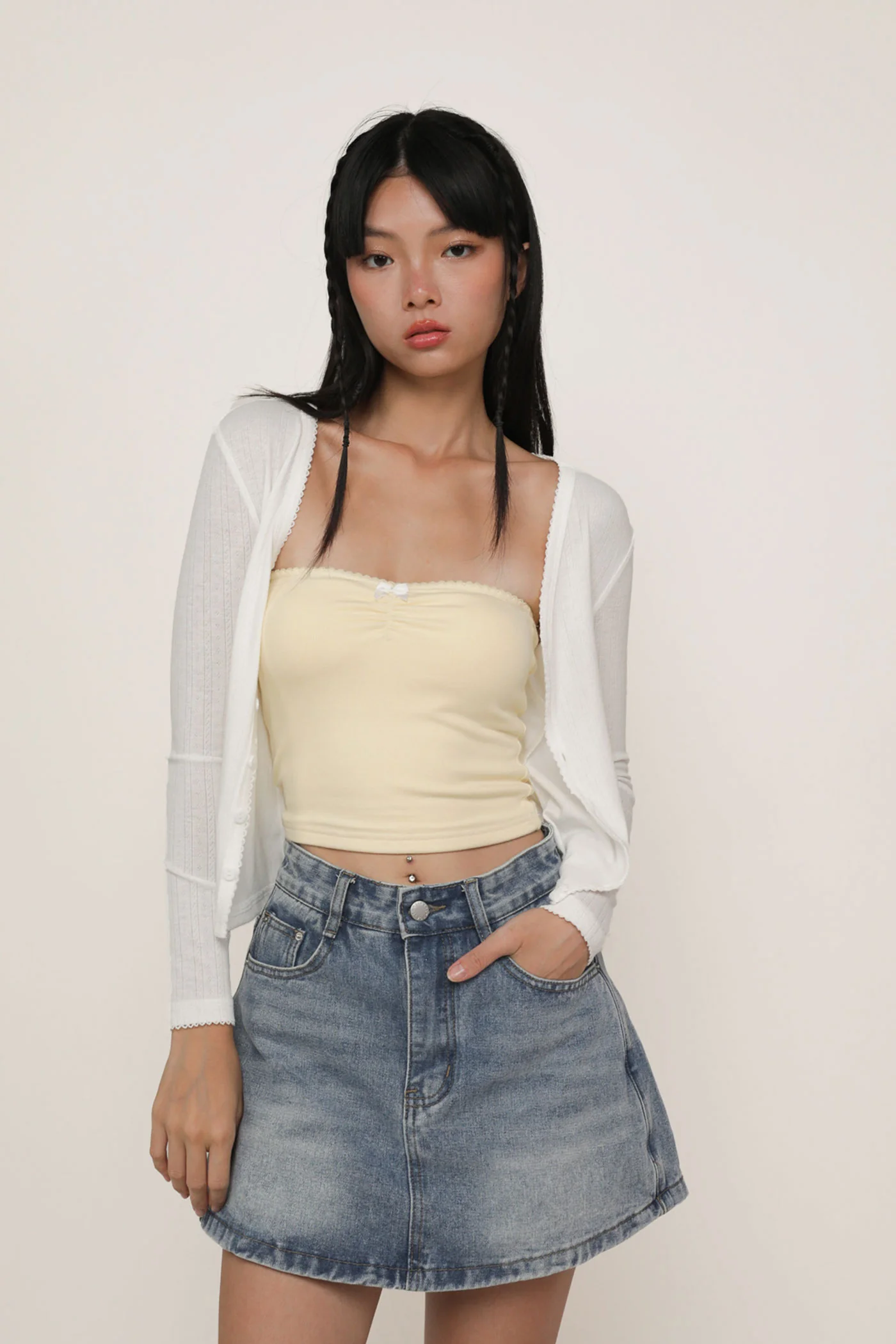 Bradley Denim Skorts