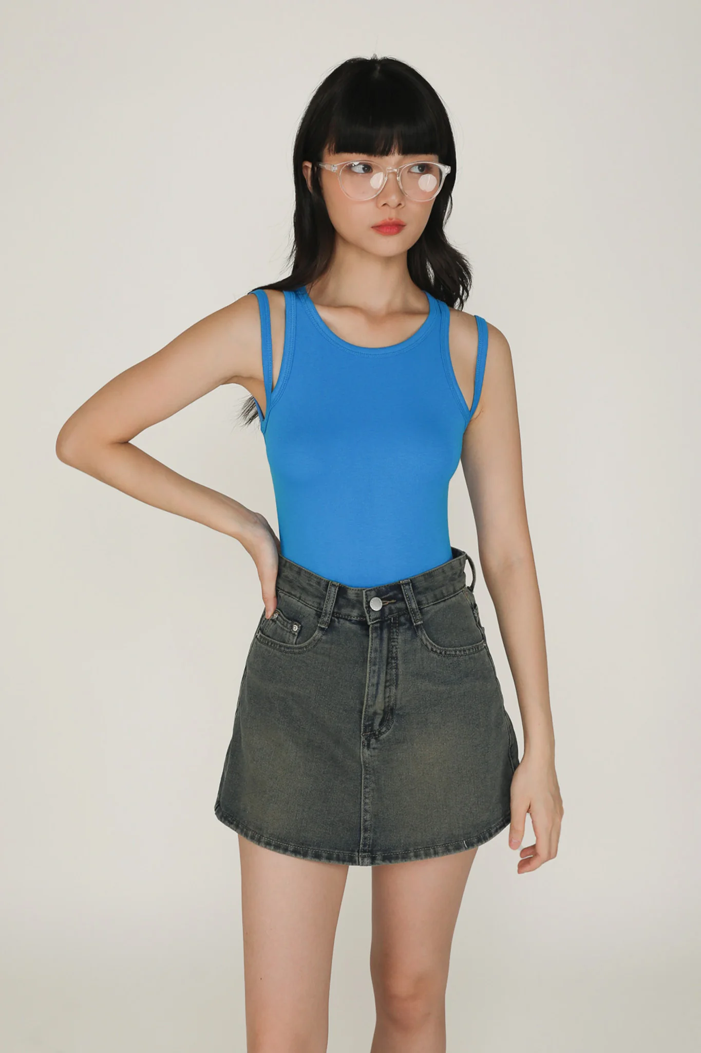 Bradley Denim Skorts - Image 16