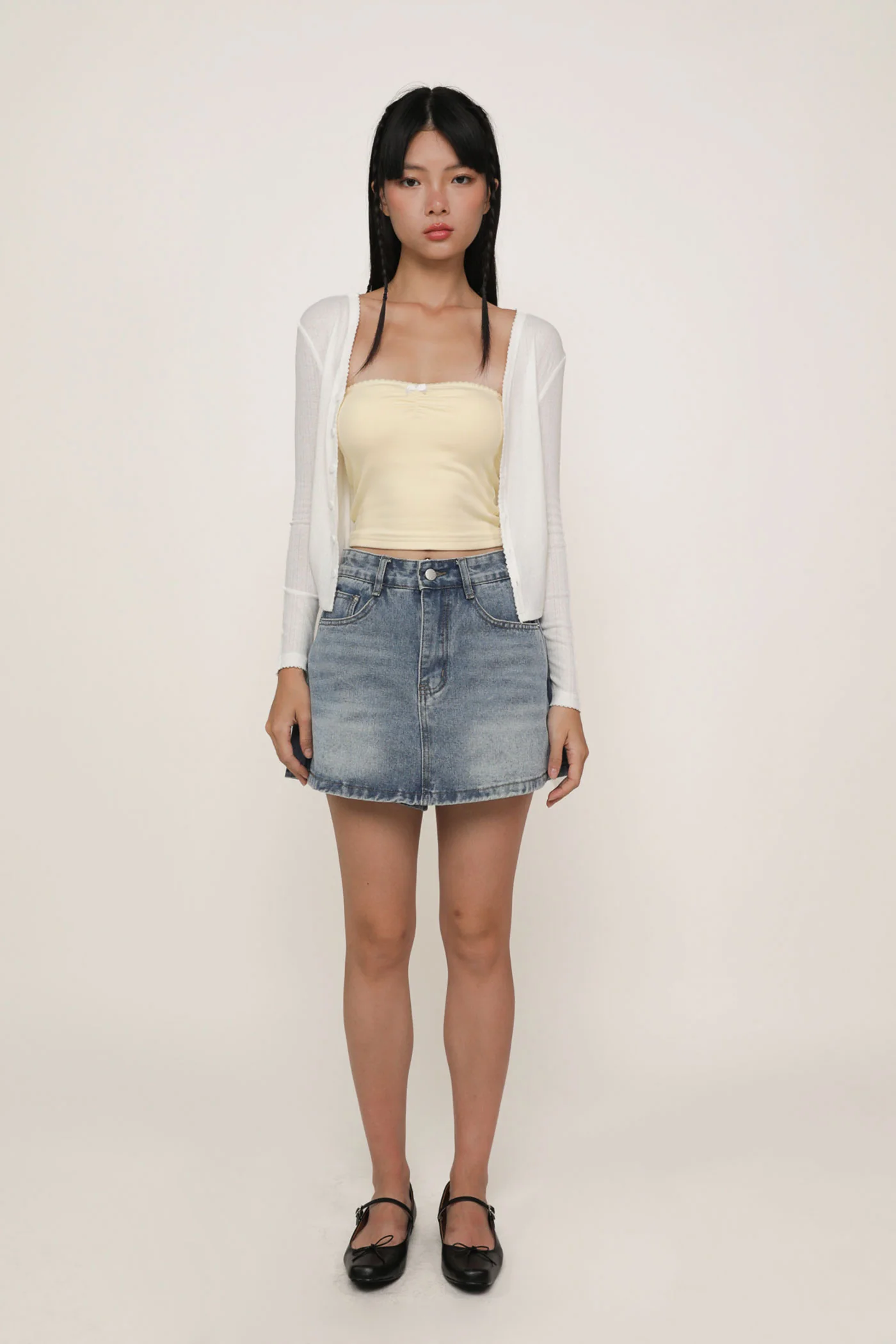 Bradley Denim Skorts - Image 2