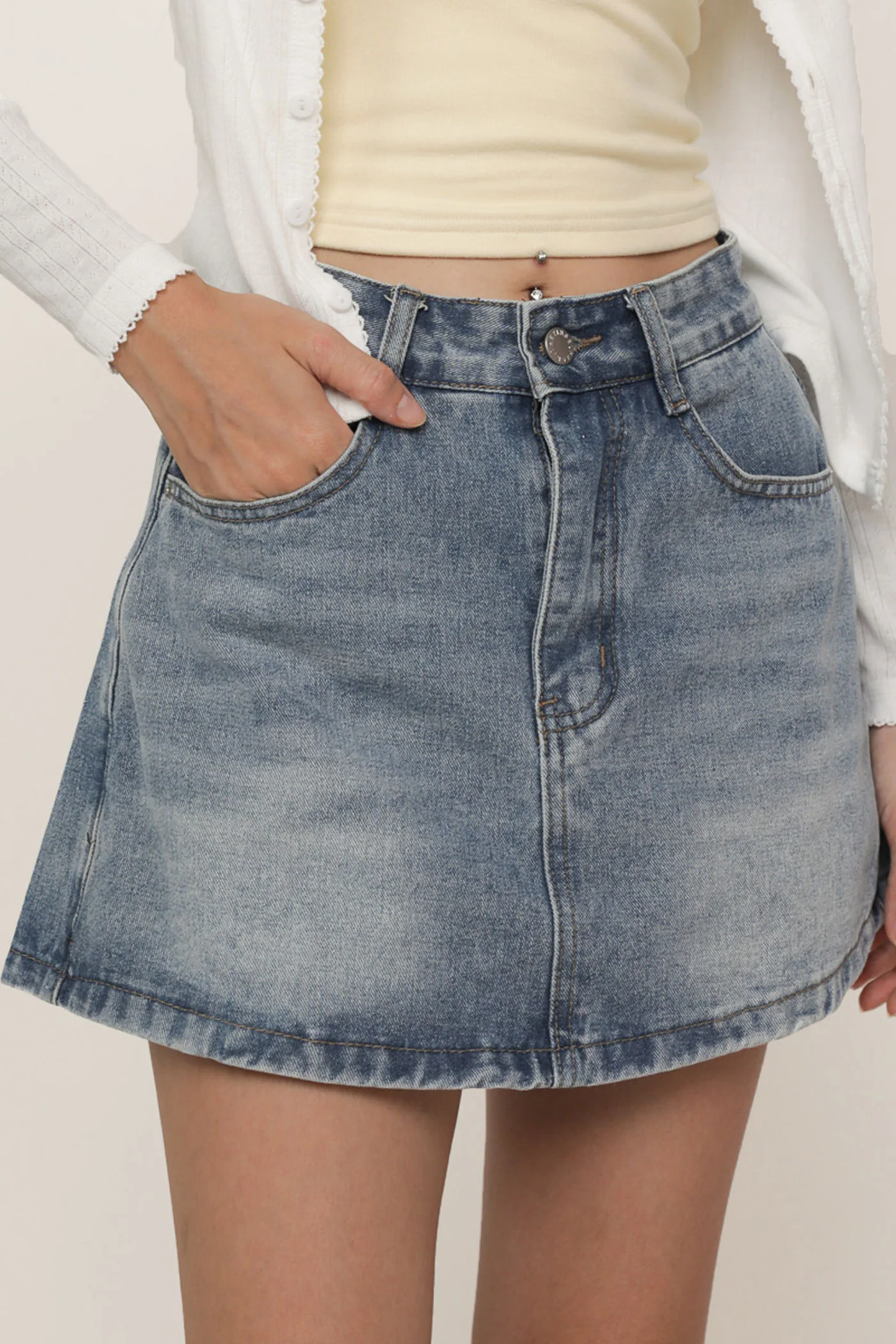 Bradley Denim Skorts - Image 4
