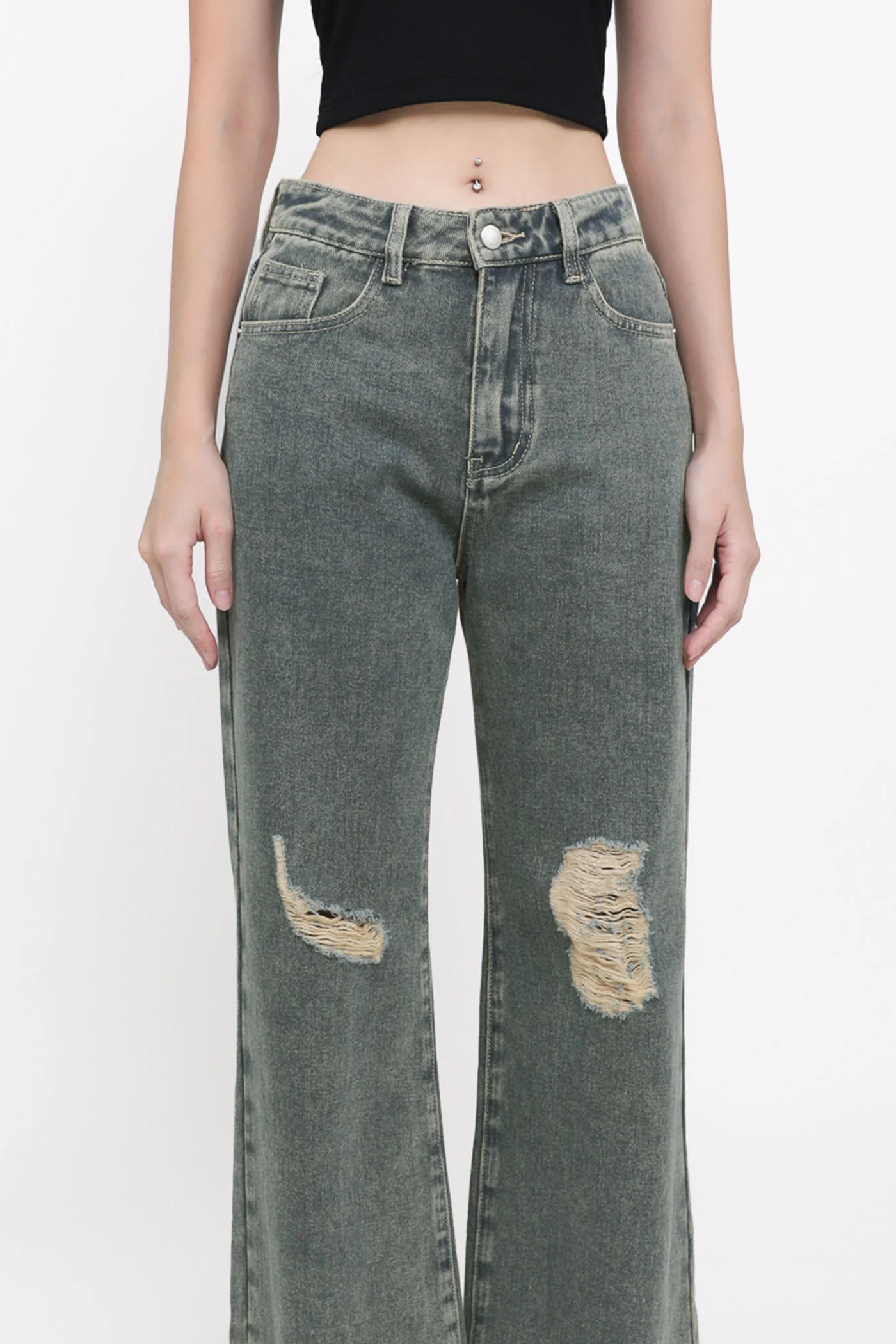 Braven Ripped Bootcut Denim Jeans - Image 4