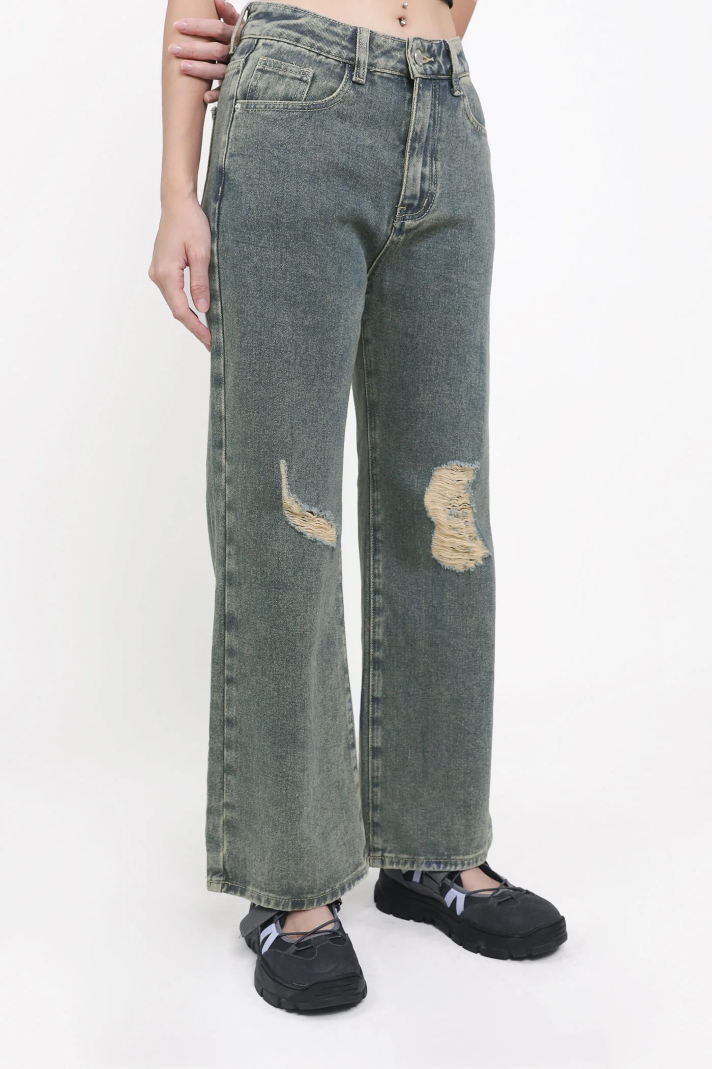 Braven Ripped Bootcut Denim Jeans - Image 5