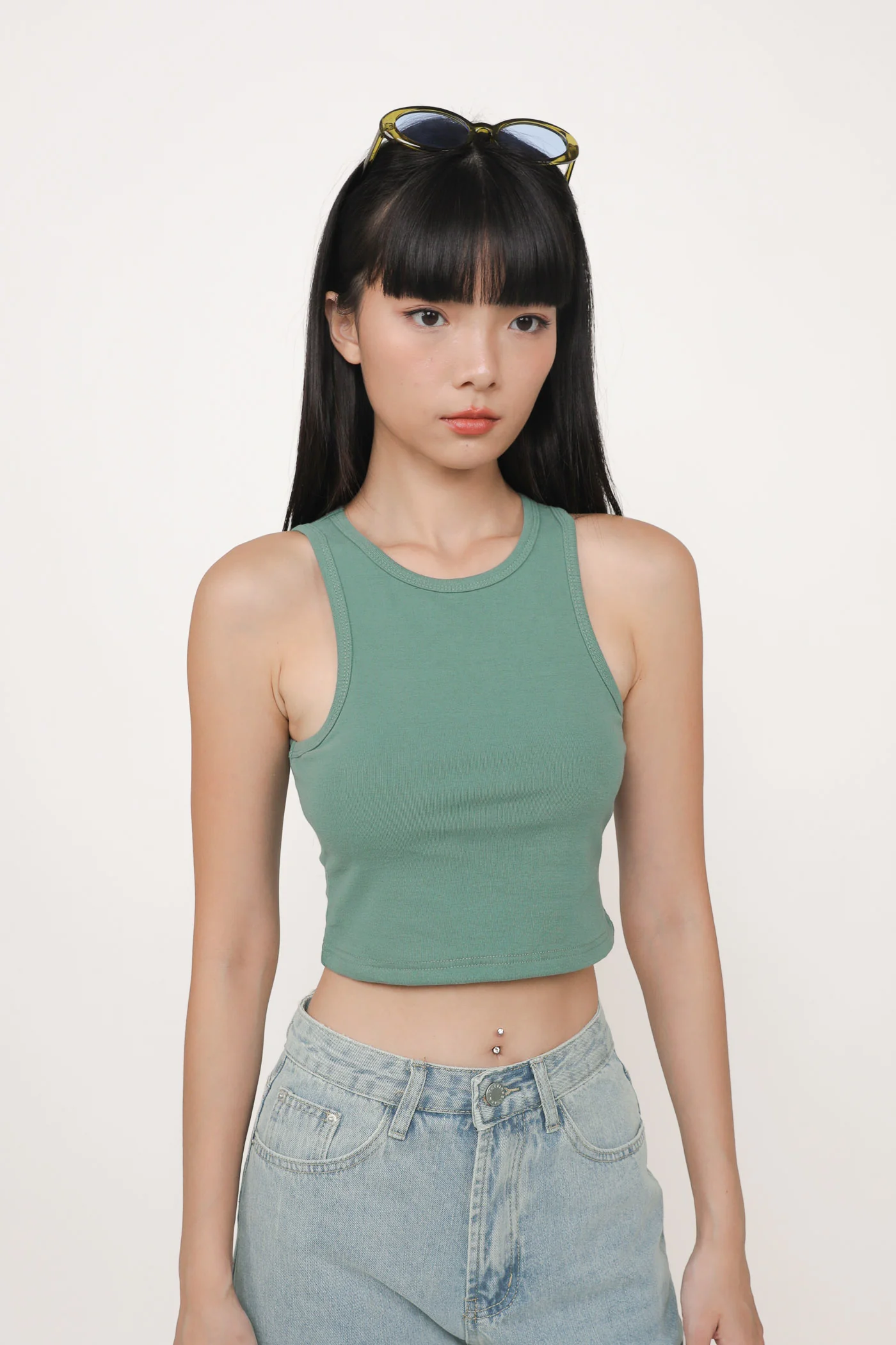 Bravo Racercut Crop Padded Top - Image 46