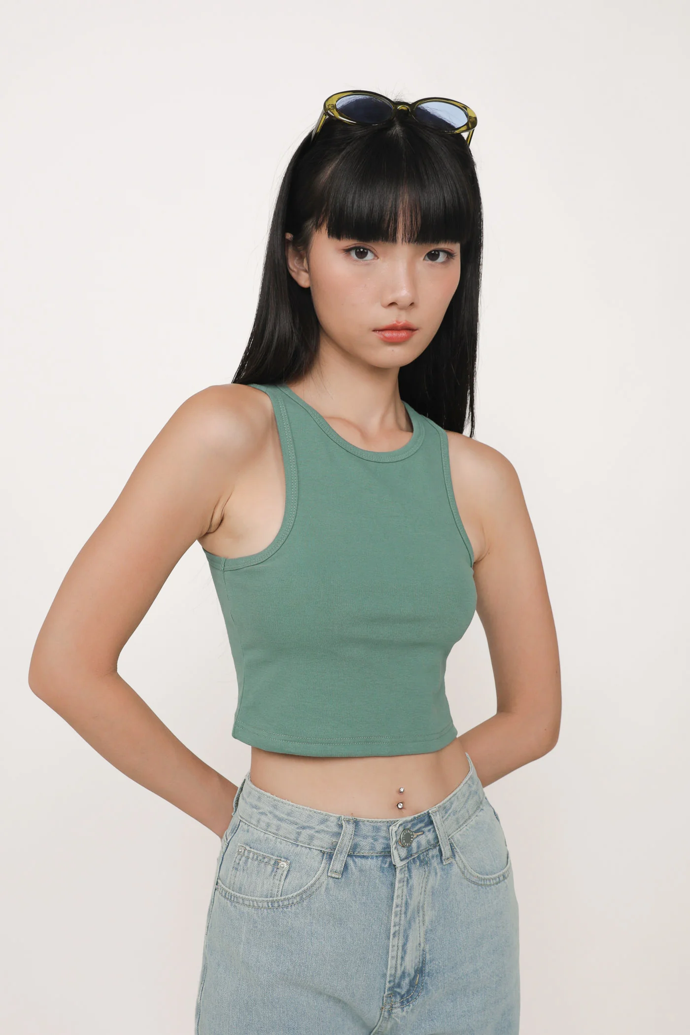 Bravo Racercut Crop Padded Top - Image 49