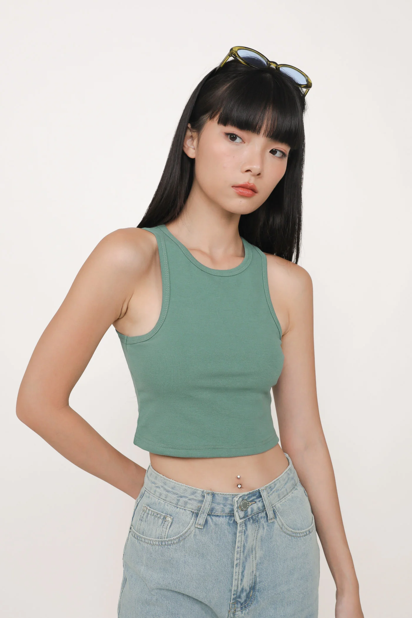 Bravo Racercut Crop Padded Top - Image 7