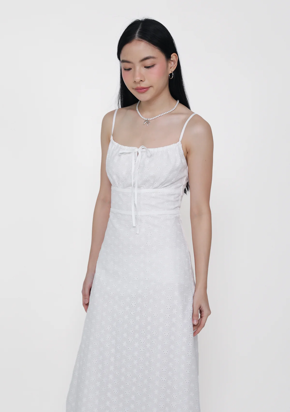 Bree Ruched Front Dress (Eyelet) - Image 9