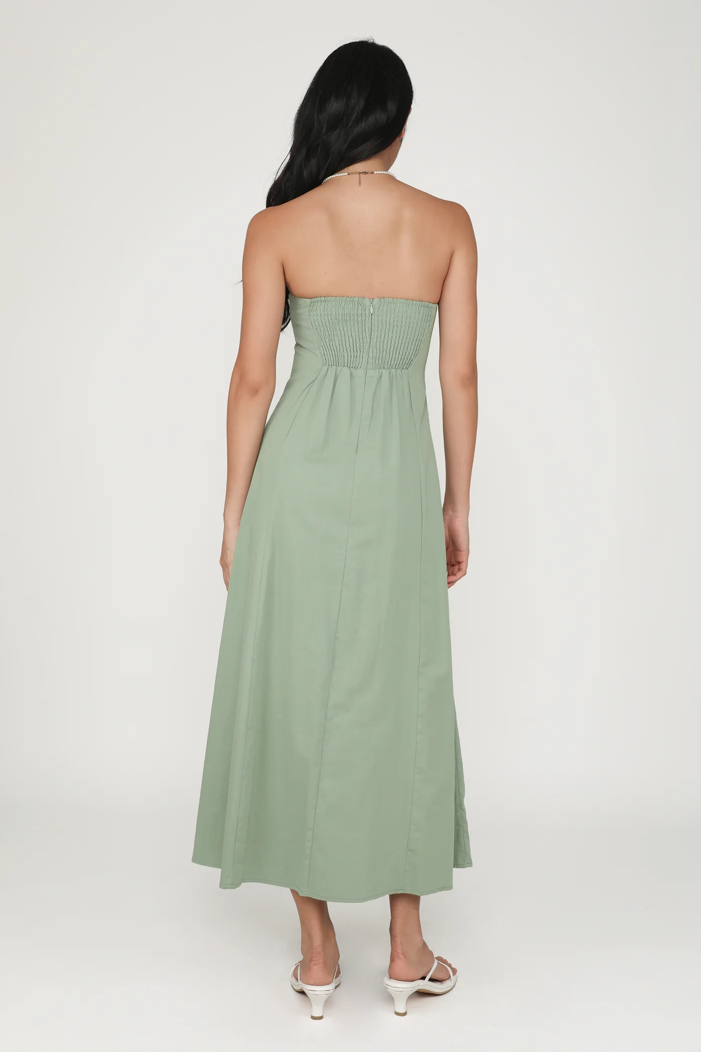 Brenda Linen Tube Padded Maxi Dress - Image 21