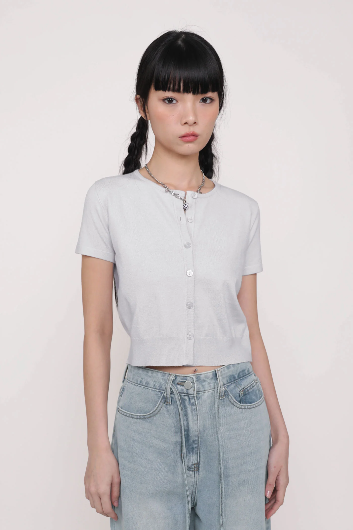 Selina Button Knit Top - Image 3
