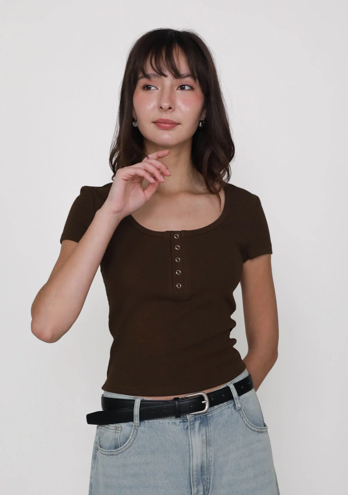 Bonnie Button Basic Top - Image 26