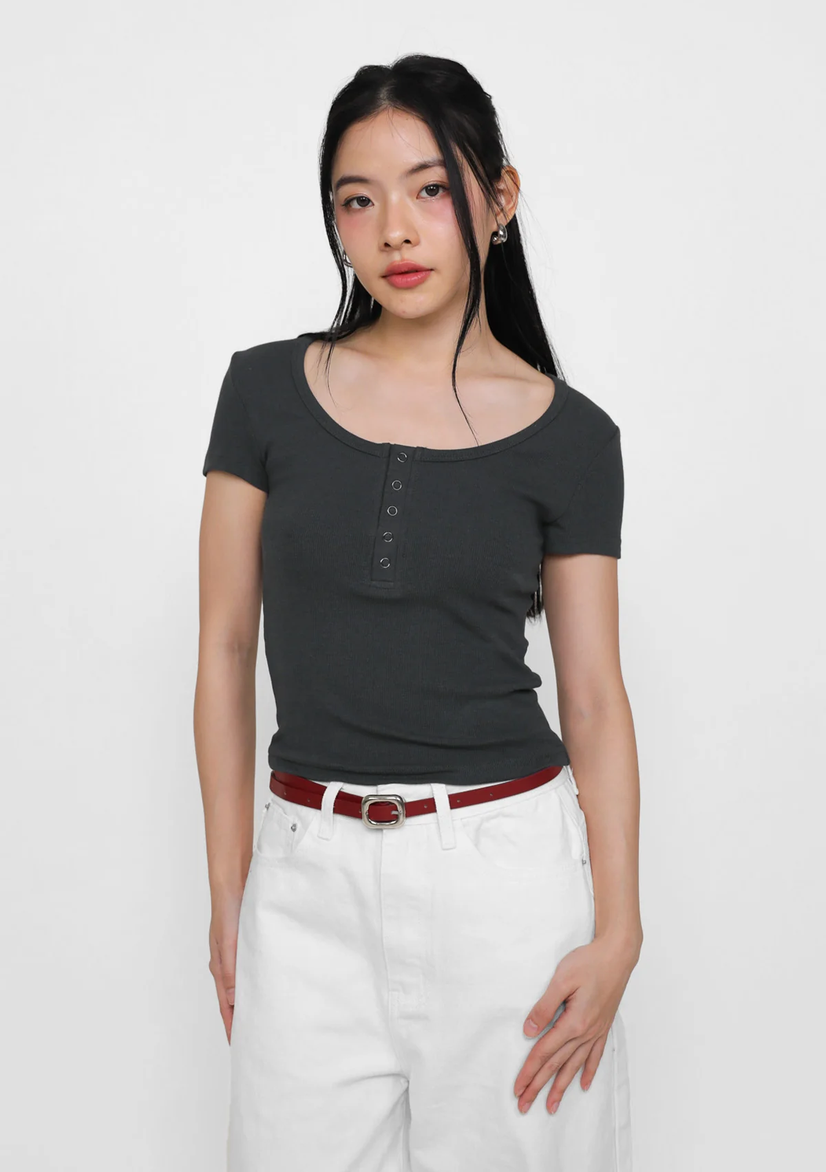 Bonnie Button Basic Top - Image 30