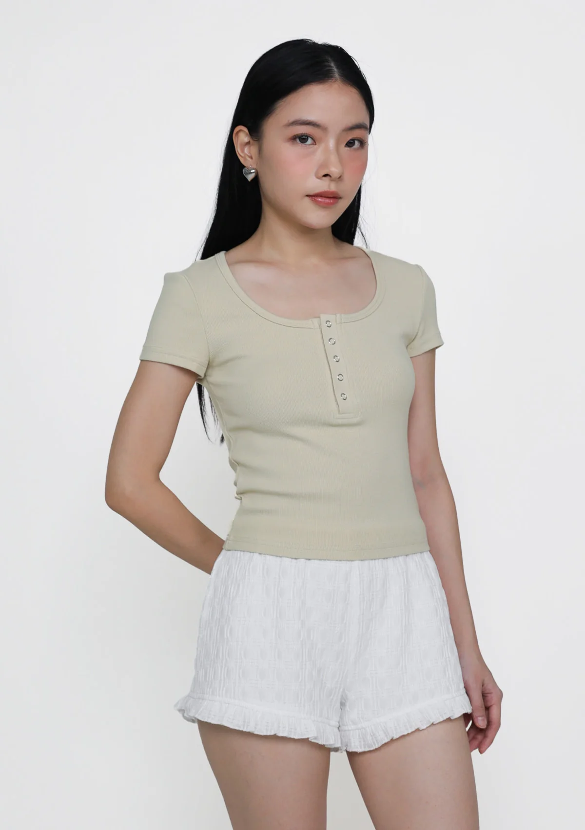 Bonnie Button Basic Top - Image 6