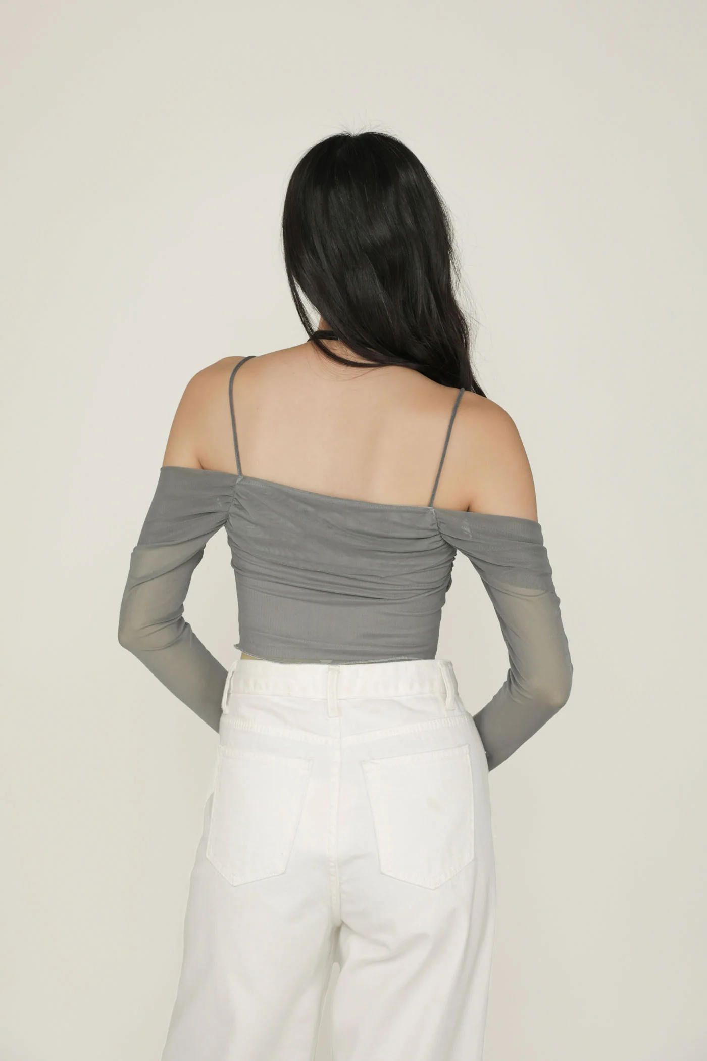 Cadilyn Mesh Sleeve Top - Image 21