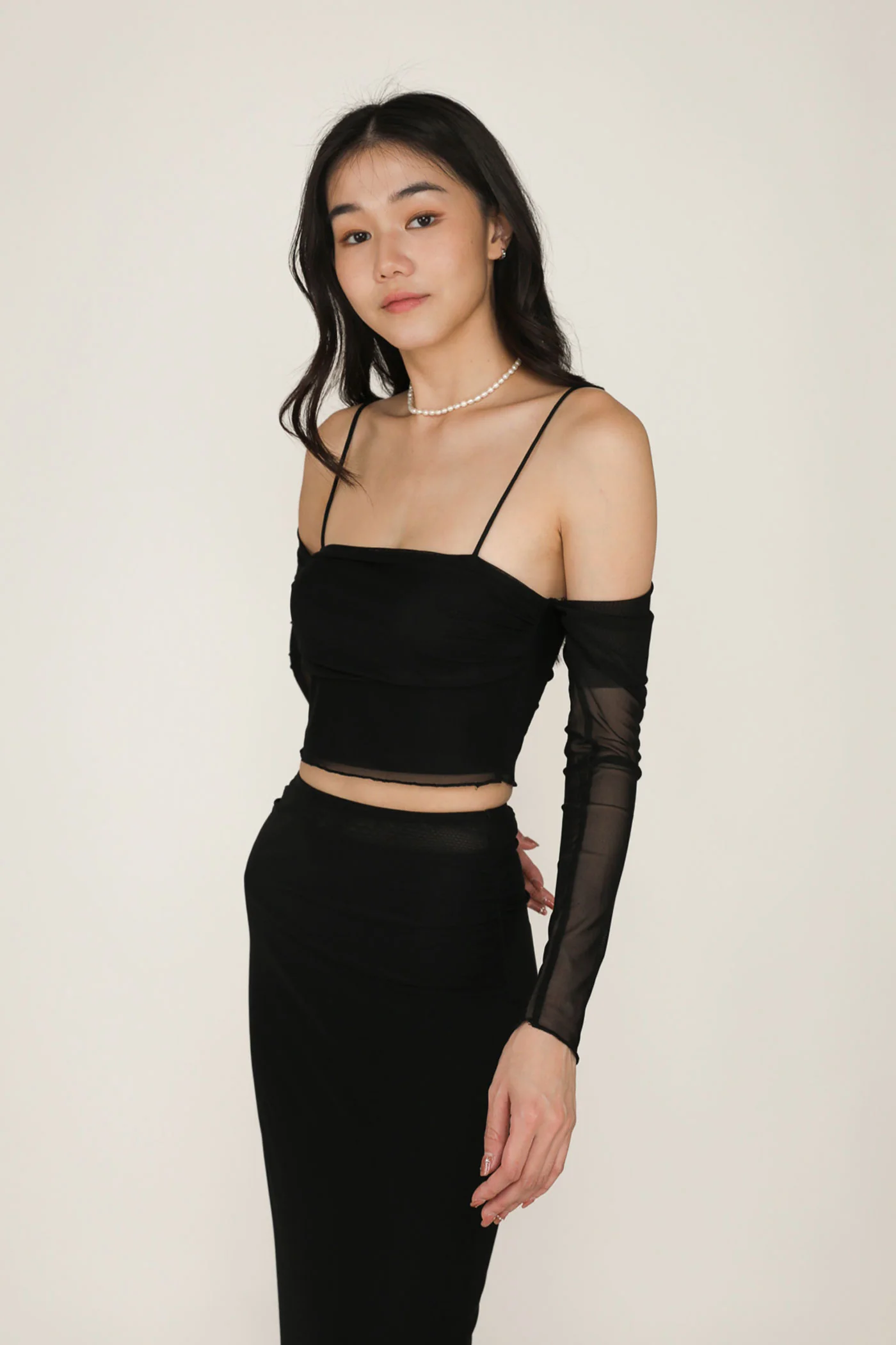 Cadilyn Mesh Sleeve Top - Image 3