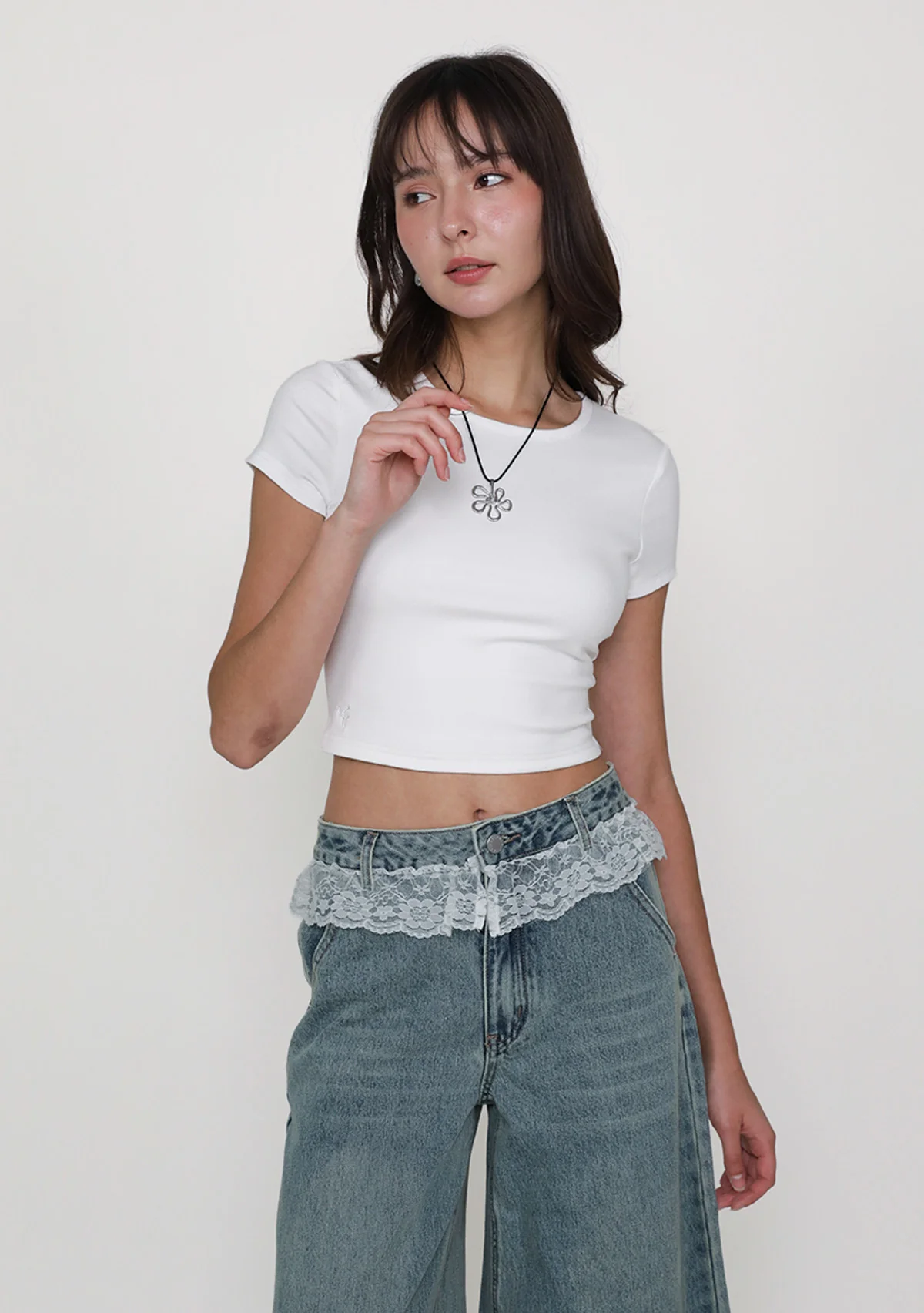 Camellia Padded Baby Tee - Image 11