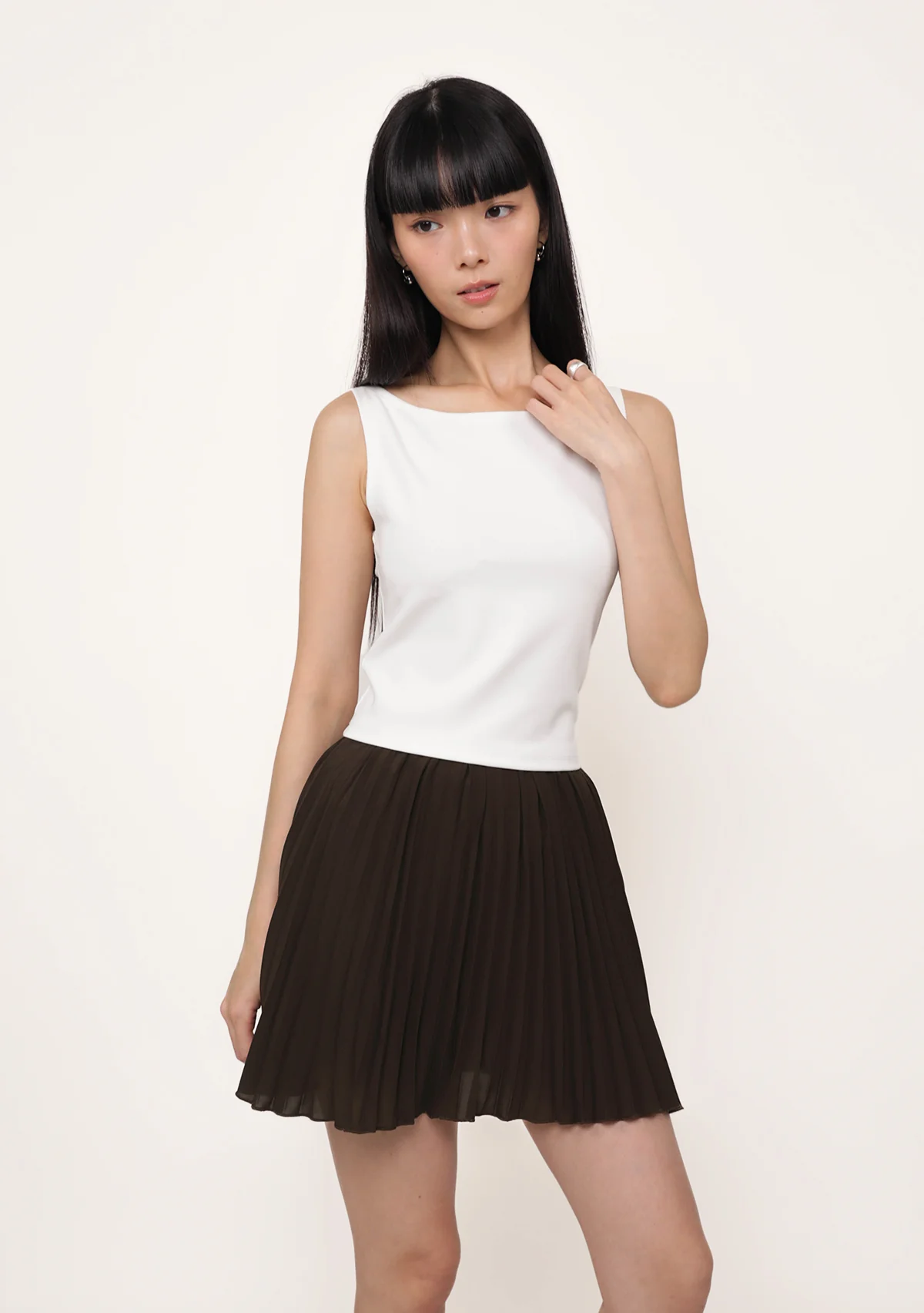 Caprina Pleated Skorts - Image 5