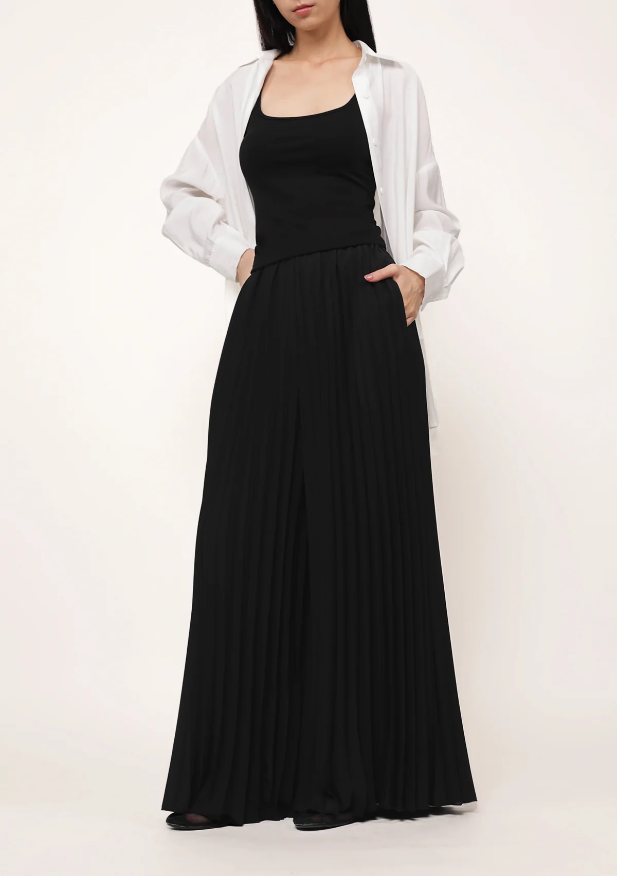 Caprina Pleated Wide Leg Pants - Image 12
