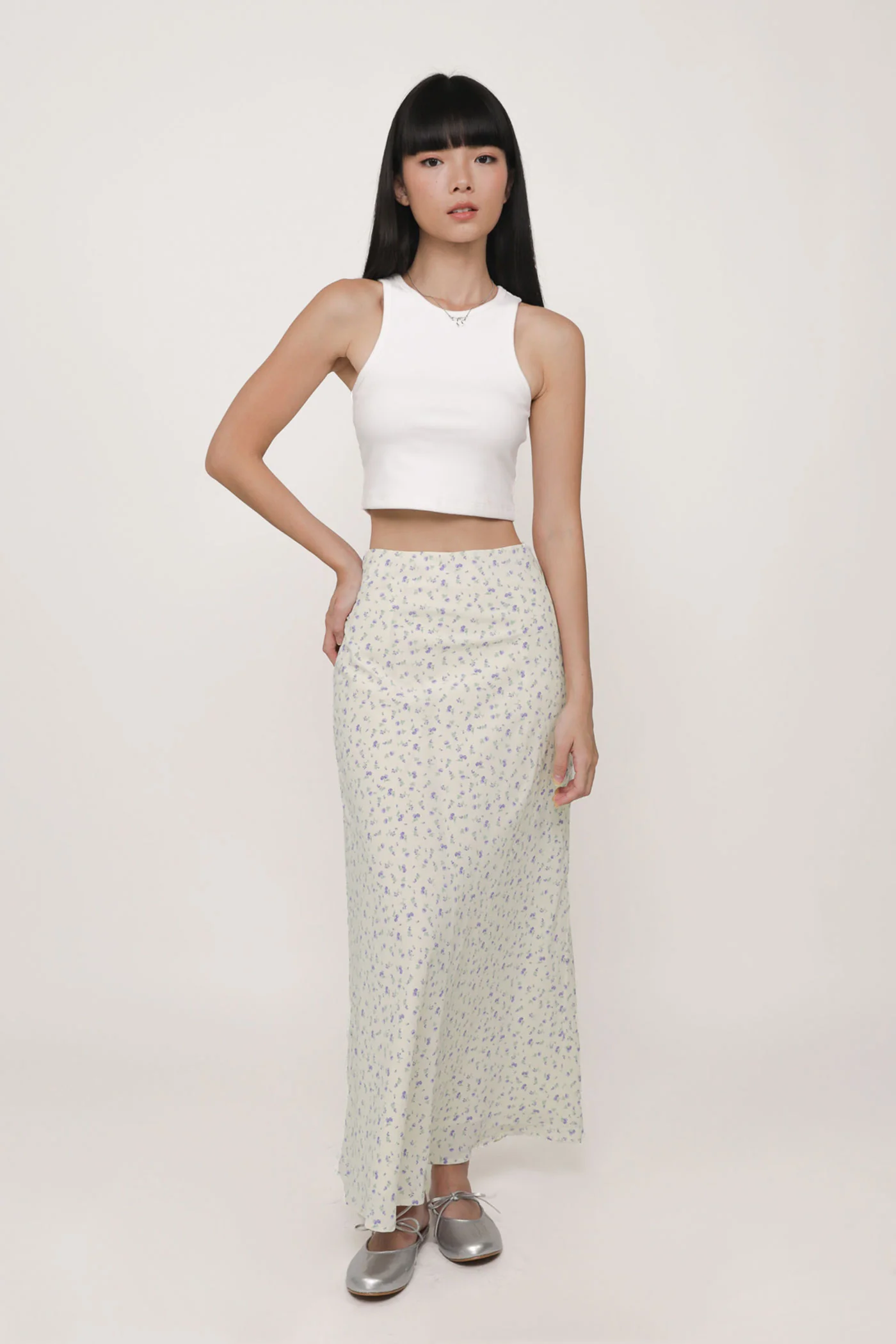 Carey Bias Cut Maxi Skirt - Image 24