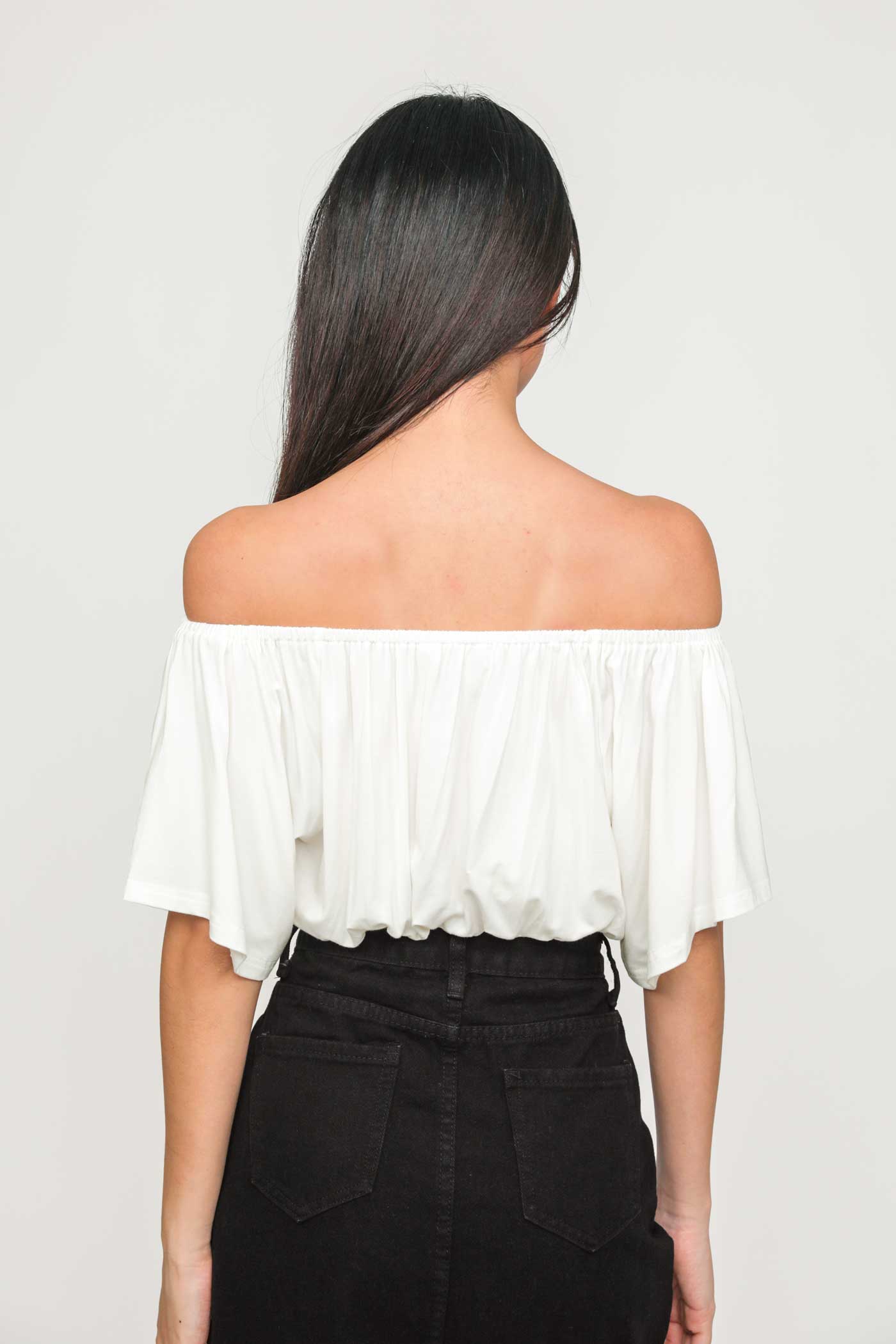 Carys Off Shoulder Jersey Top - Image 13