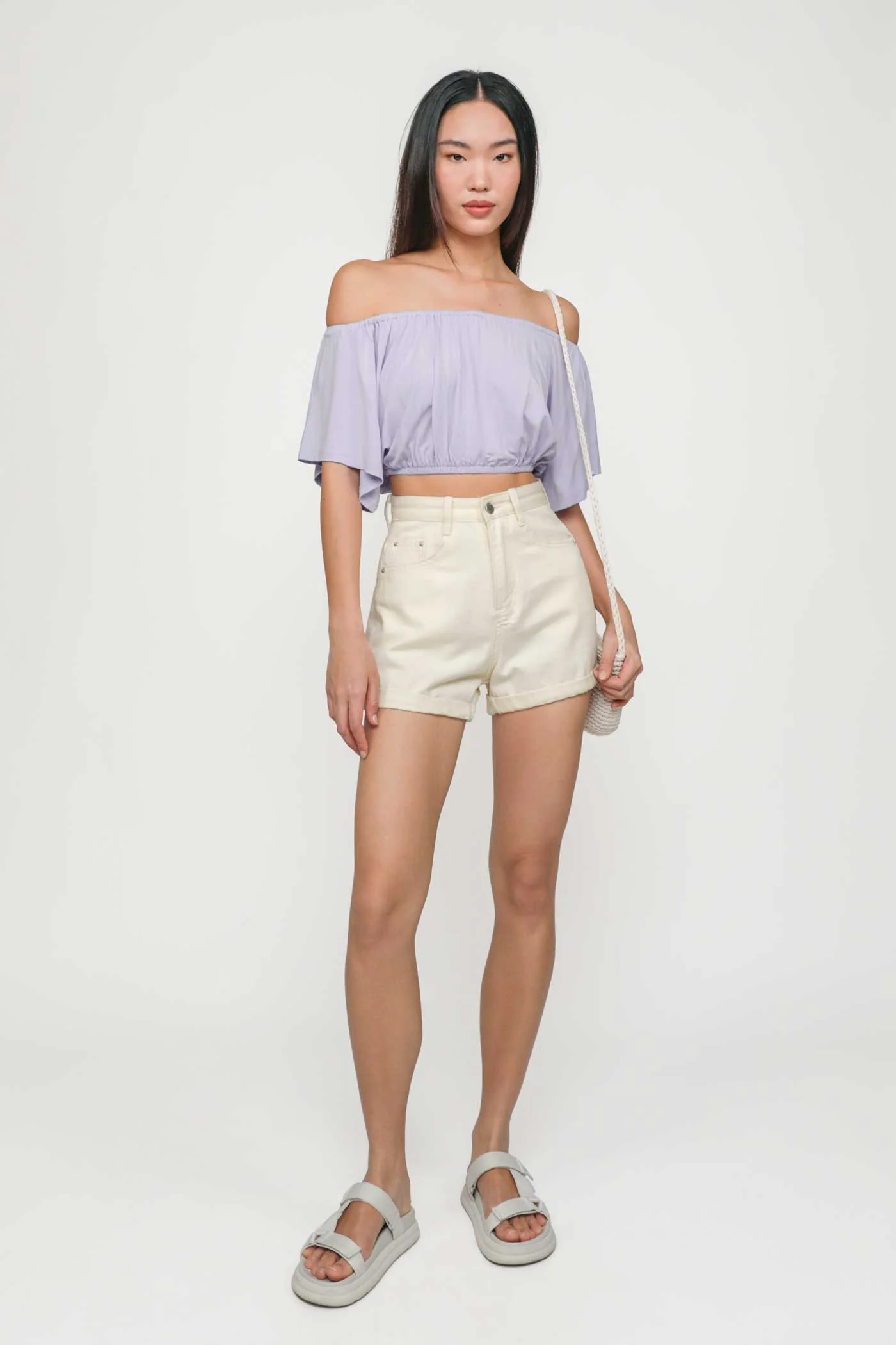 Carys Off Shoulder Jersey Top - Image 20
