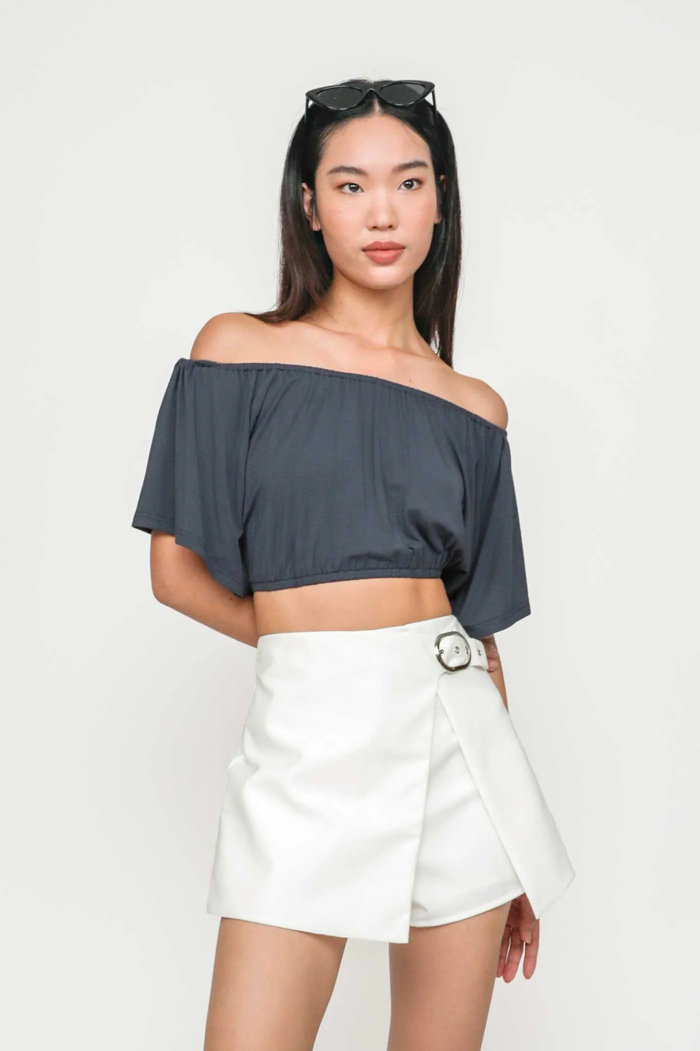 Carys Off Shoulder Jersey Top - Image 4